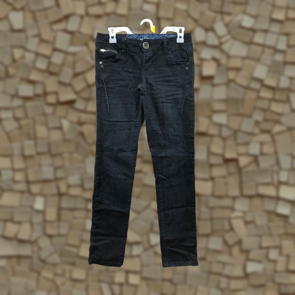 XOXO XOXO Jeans Size 5/6 Juniors Mid Rise Dark Wash Blue Denim Size 27" / US 4 / IT 40 - 1 Thumbnail