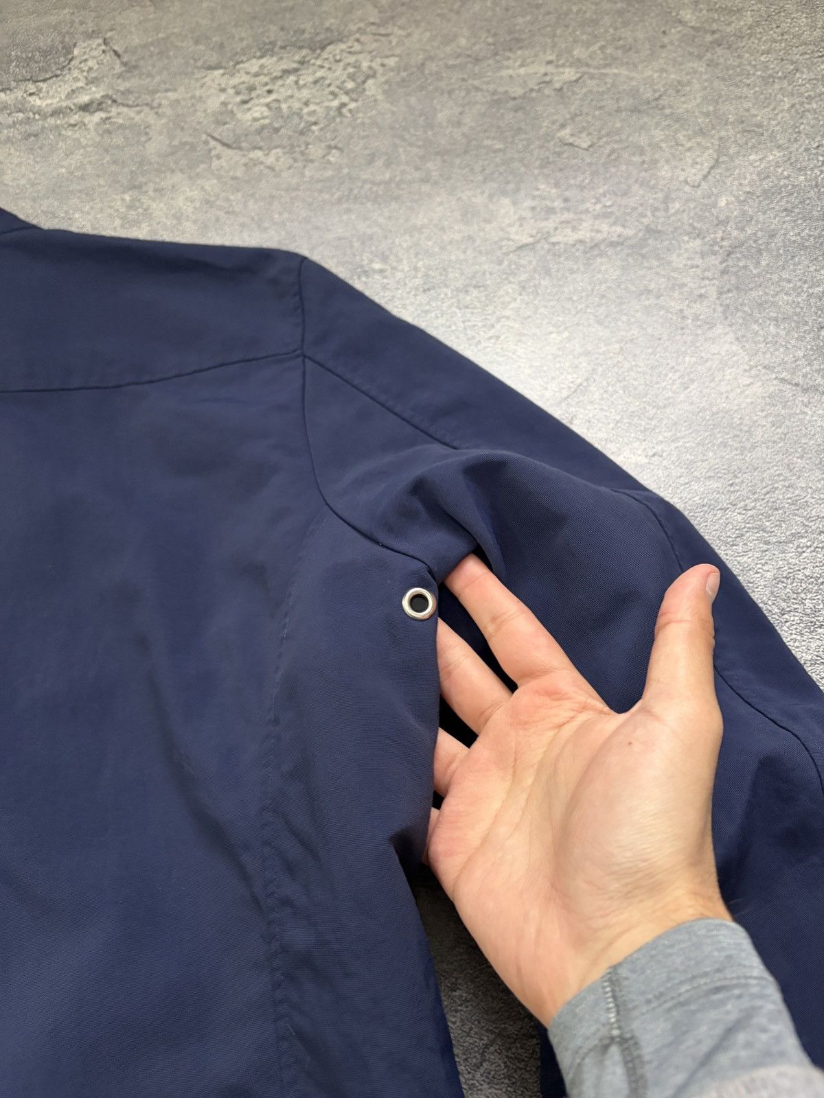 Diesel Diesel Blue Nylon Biker Bomber Jacket XL Cafe Racer Full Zip Size US XL / EU 56 / 4 - 13 Thumbnail