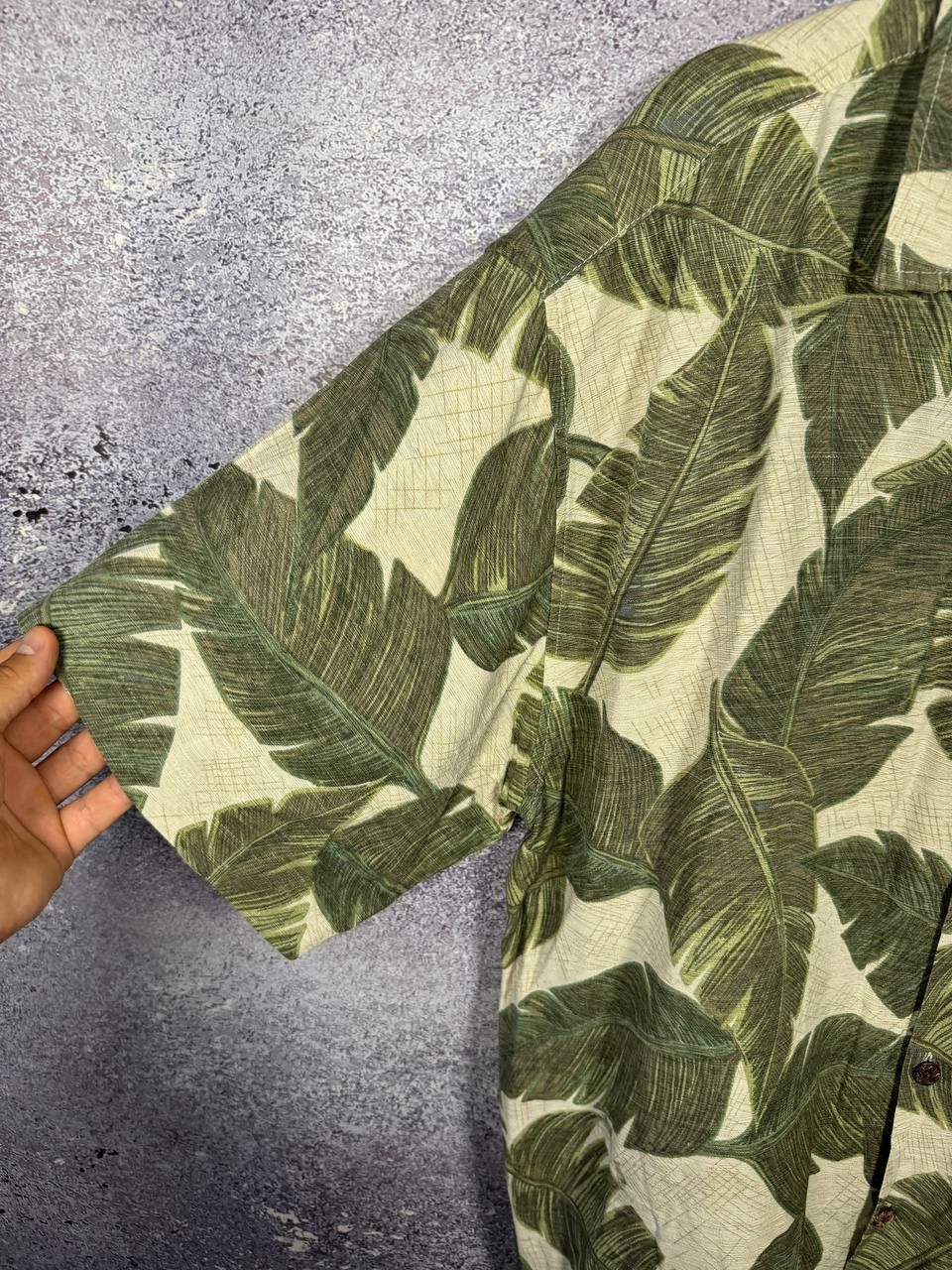 Other LUAU Finest Silk Tropical Hawaiian Palm Tree Print Shirt Size US L / EU 52-54 / 3 - 10 Thumbnail