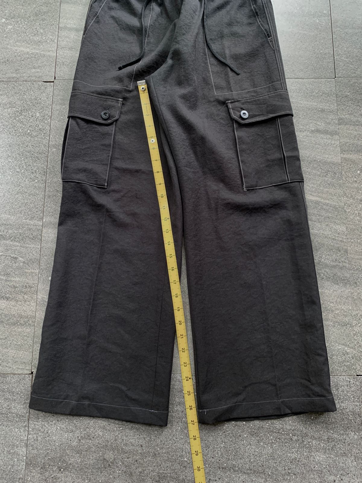 Pleats Please Issey Miyake FREE TAX! Contrast Stitching Relaxed Cargo Pants Size US 30 / EU 46 - 11 Thumbnail