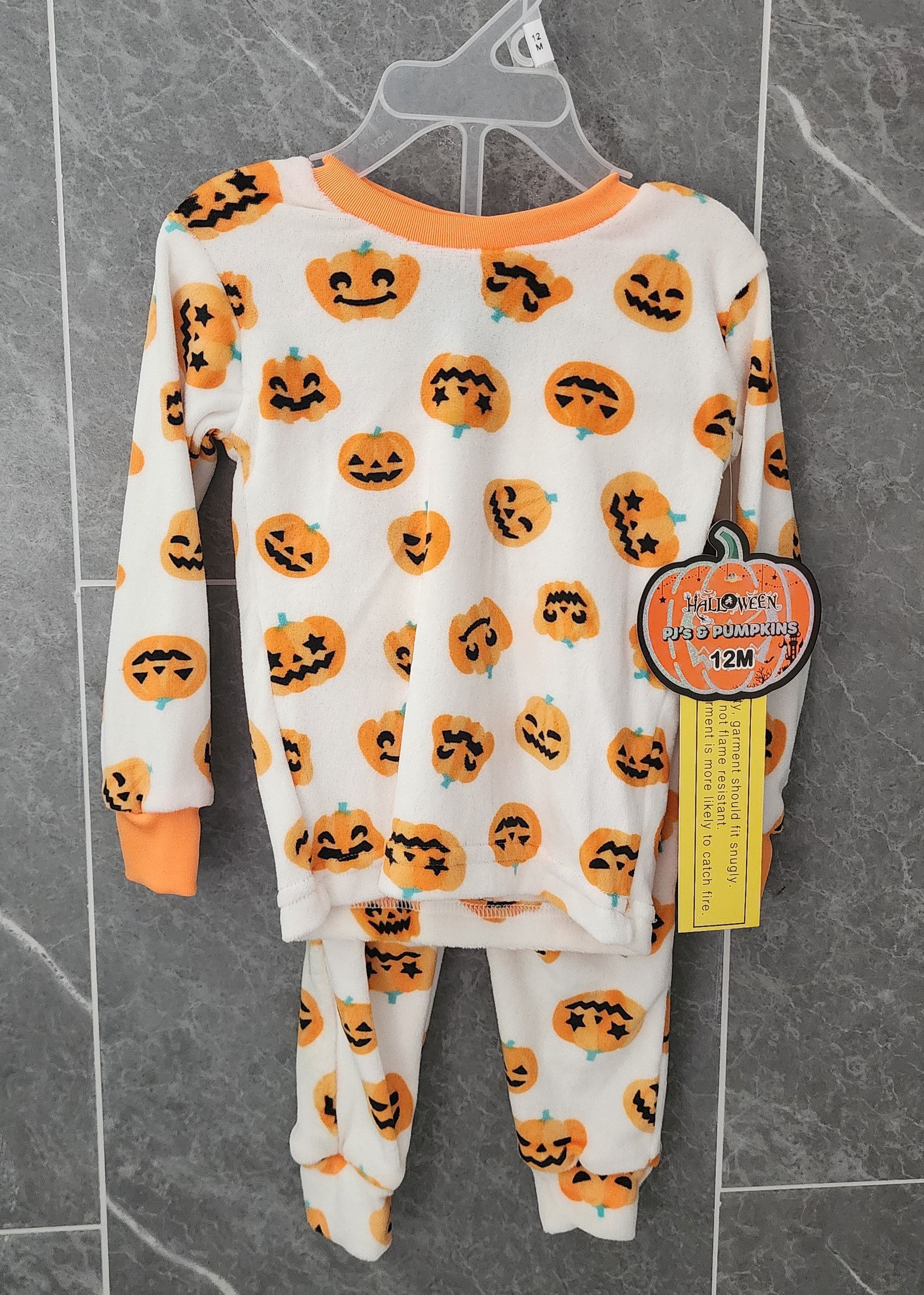 Other NWT PJ'S & Pumpkins Halloween Pumpkin LS Set 12 Months Size US XXS / EU 40 - 1 Thumbnail