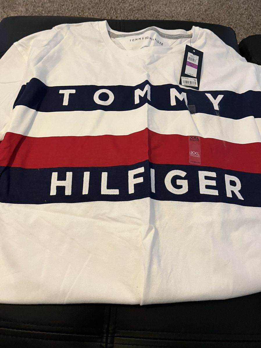 Image of Tommy Hilfiger Tee in White, Men's (Size 2XL)