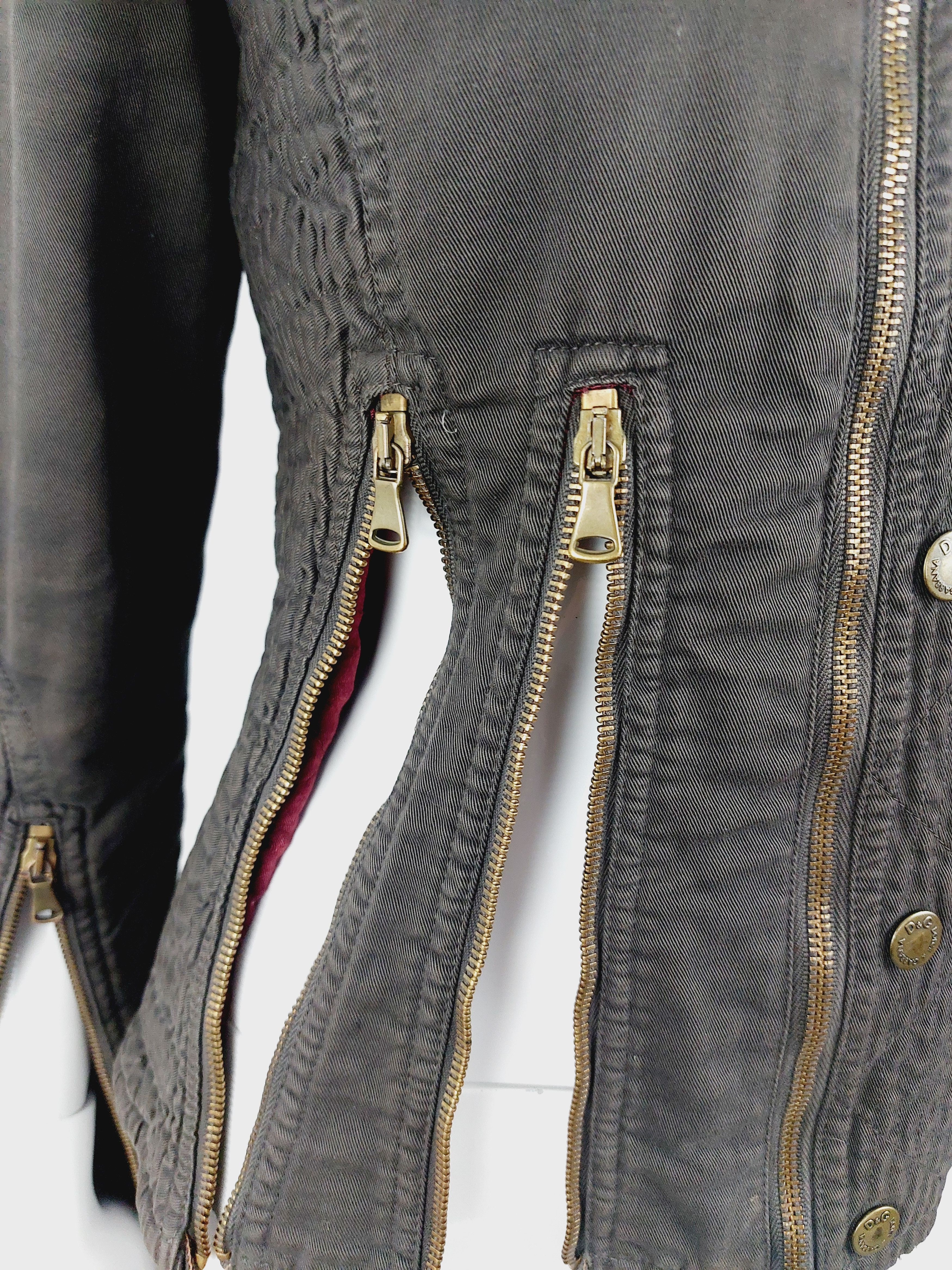 Dolce & Gabbana D&G Dolce and Gabbana Zip Zipper Panel Cargo Jacket Size US S / EU 44-46 / 1 - 13 Thumbnail