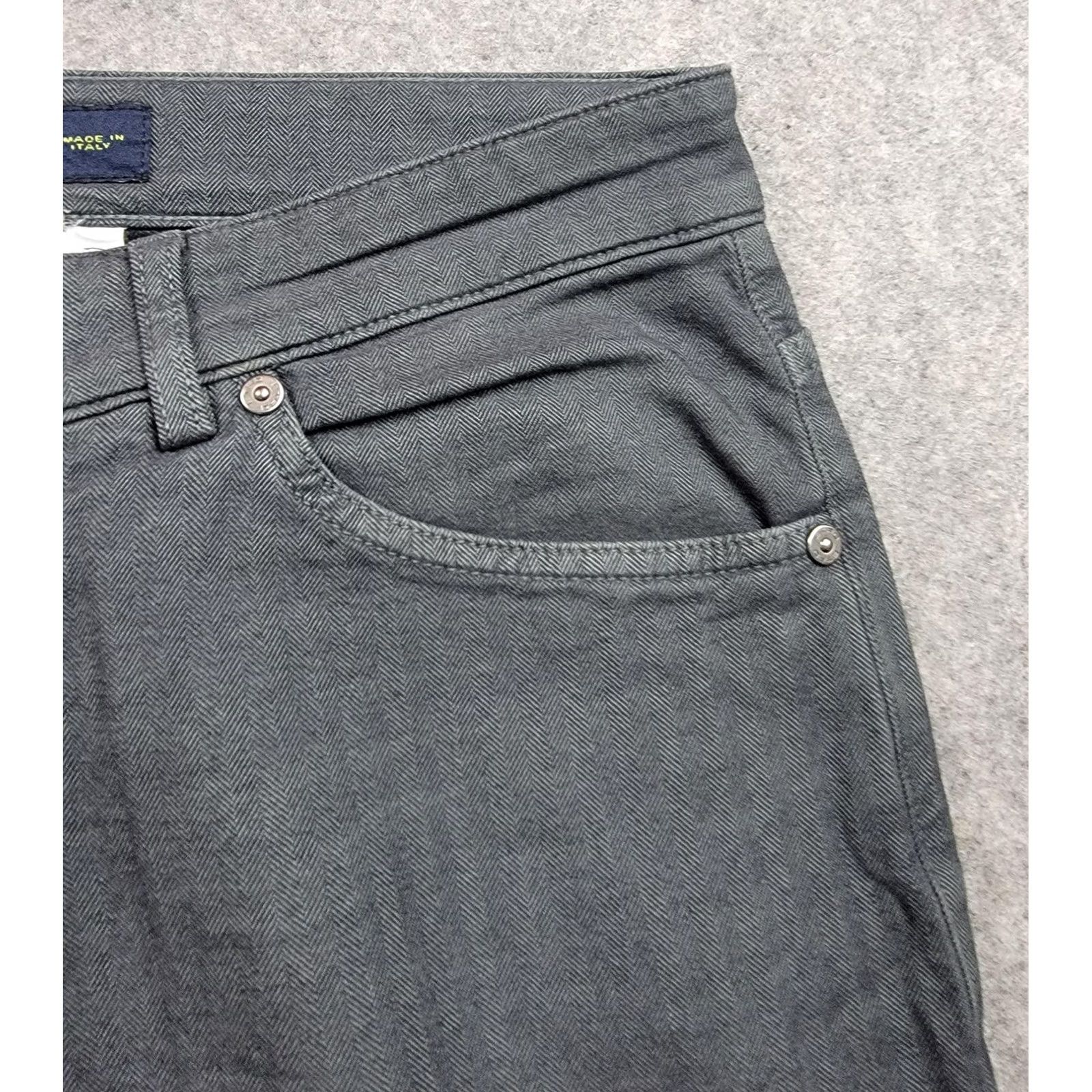 Etro ETRO Jeans Mens 30 Gray Regular Denim Herringbone Twill Stretch Zip Fly Five-Pocket Made in Italy Regular Fit Mens Fashionwear Size US 30 / EU 46 - 3 Thumbnail