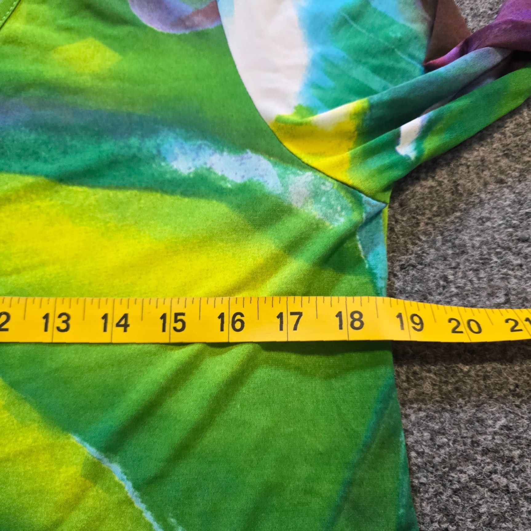 Vintage Clara Sun Woo Top Women Medium Green Stretch Tunic V Neck Abstract Art Casual Shirt Blouse Knit Geometric 3/4 Sleeve Pullover Size M / US 6-8 / IT 42-44 - 5 Thumbnail