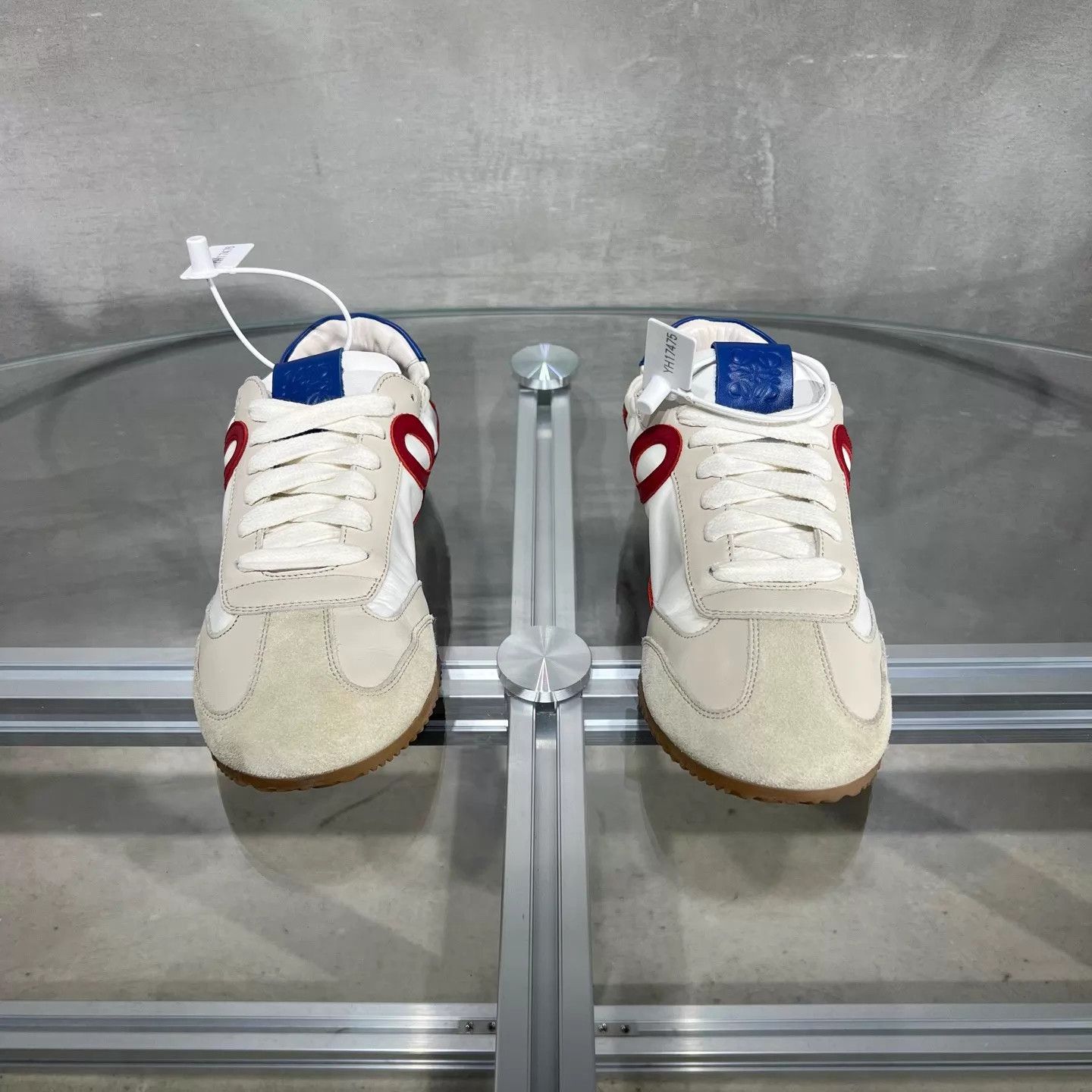 Loewe LOEWE White & Red Sneakers Size 36 YH17475 Size US 5.5 / IT 35.5 - 1 Thumbnail