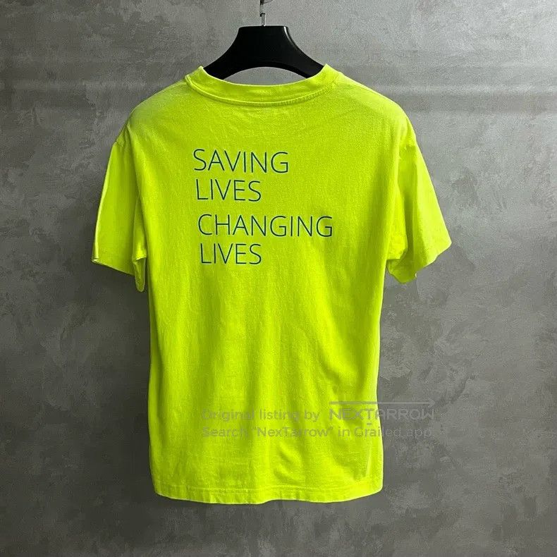 Balenciaga Balenciaga Fluorescent yellow round neck short-sleeve T-sh Size US XS / EU 42 / 0 - 2 Thumbnail