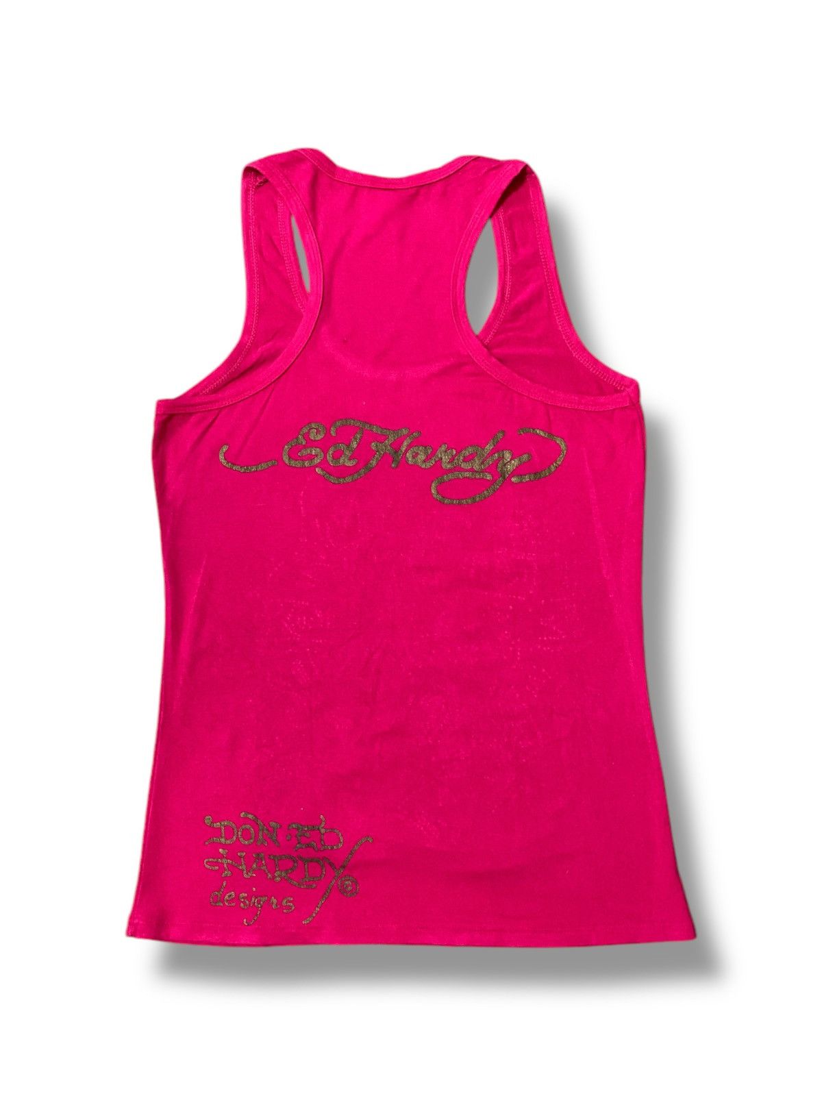 Christian Audigier Y2k Ed Hardy Love Kills Slowly Rhinestone Tank Top Size S / US 4 / IT 40 - 8 Thumbnail