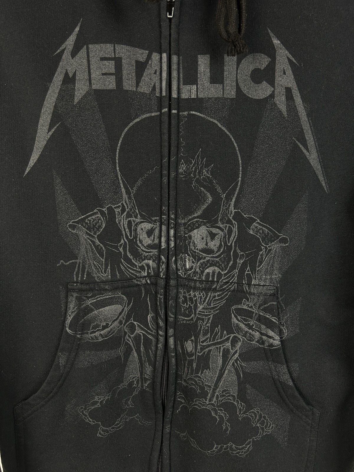 Band Tees Vintage Bravado Metallica 2006 Skull Zip Hoodie Black S Size US S / EU 44-46 / 1 - 2 Thumbnail