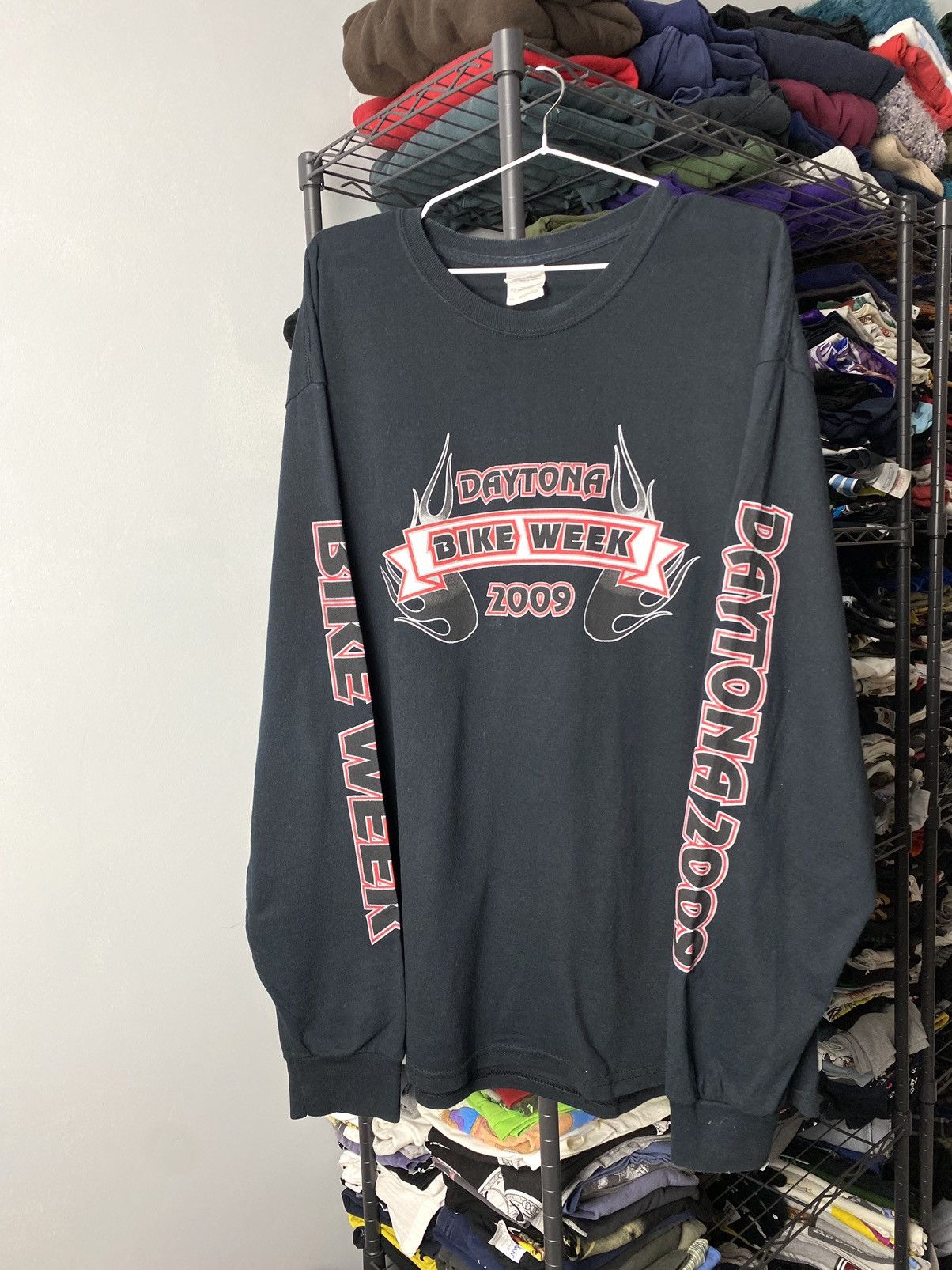 Daytona Vintage 2009 Daytona Bike Week Long Sleeve Harley Davidson Size US XL / EU 56 / 4 - 2 Thumbnail