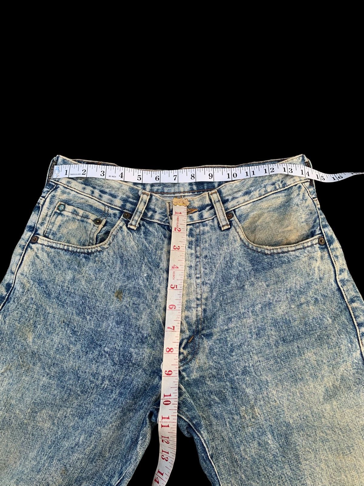 Kapital VINTAGE LEVI'S 502x SELVEDGE BIG E ASICWASH DISTRESSED DENIM Size US 28 / EU 44 - 20 Thumbnail