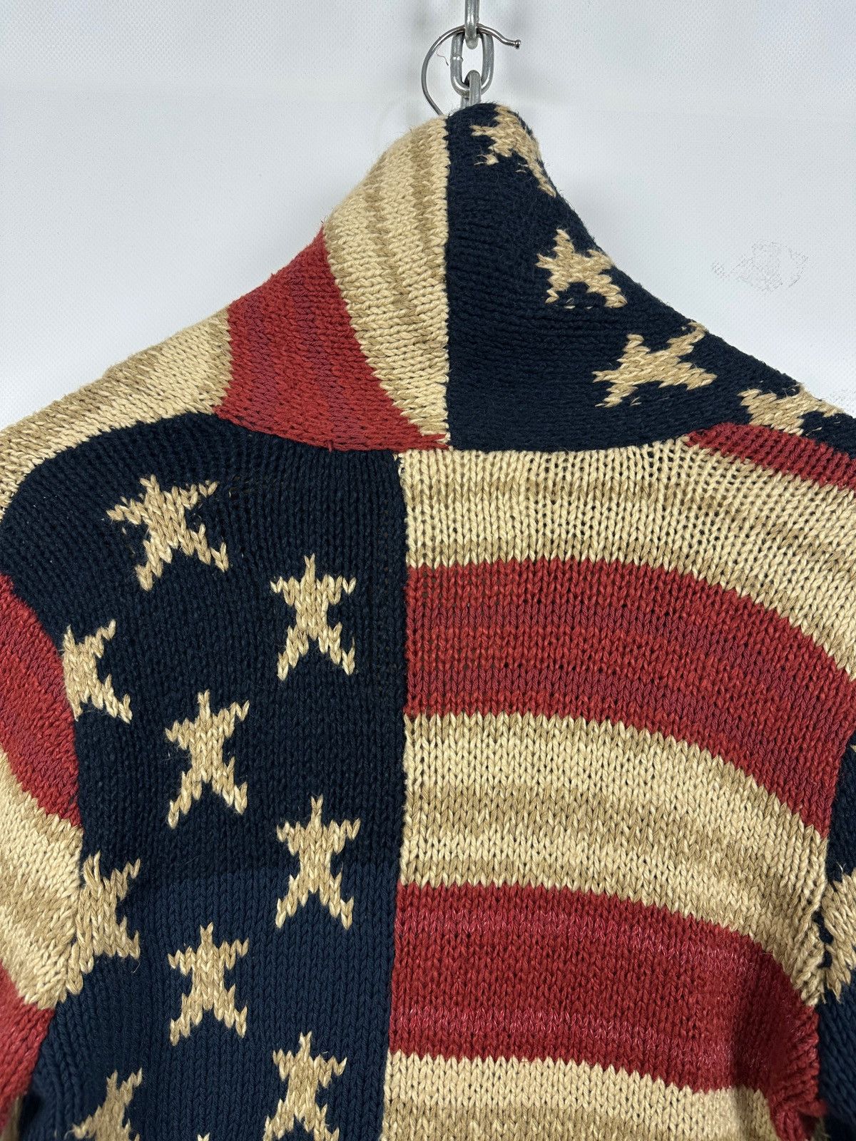 Denim & Supply Ralph Lauren Ralph Lauren Denim Supply USA Flag Knit Shawl Cardigan Size US M / EU 48-50 / 2 - 16 Thumbnail