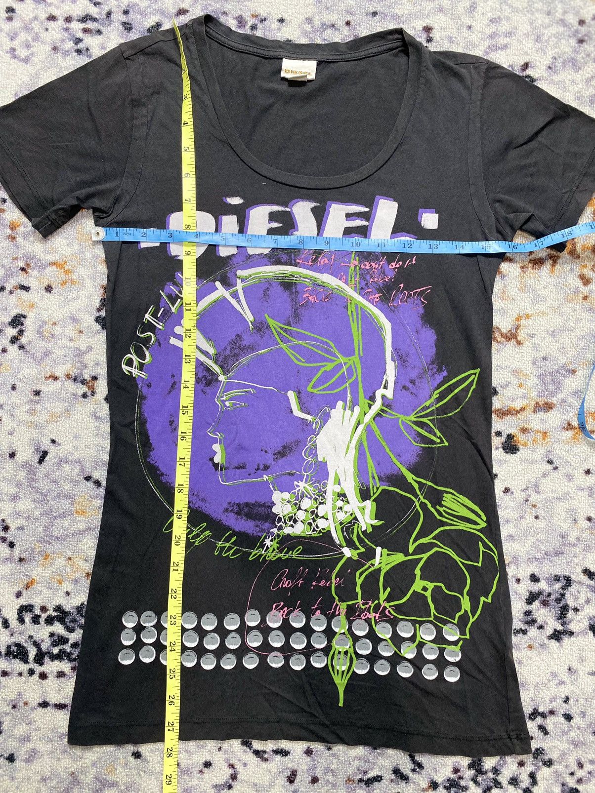 Diesel × Diesel Black Gold × If Six Was Nine “RARE” DIESEL GOTHIC PUNK Y2K STYLE SHIRT Size US XS / EU 42 / 0 - 5 Thumbnail