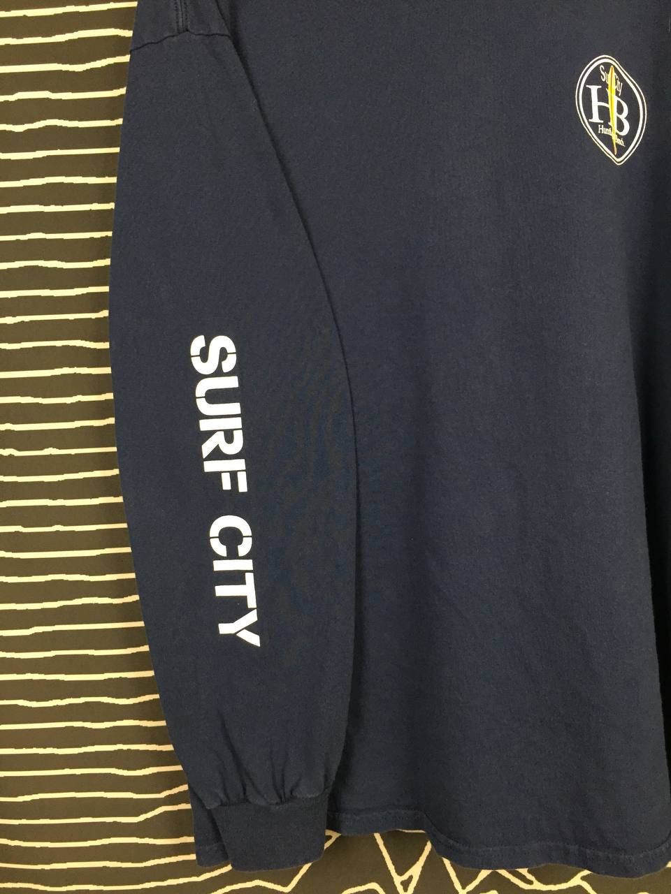 Vintage Vtg Surf City Huntington Beach Board Logo Longsleeve Tee Size US XL / EU 56 / 4 - 8 Thumbnail