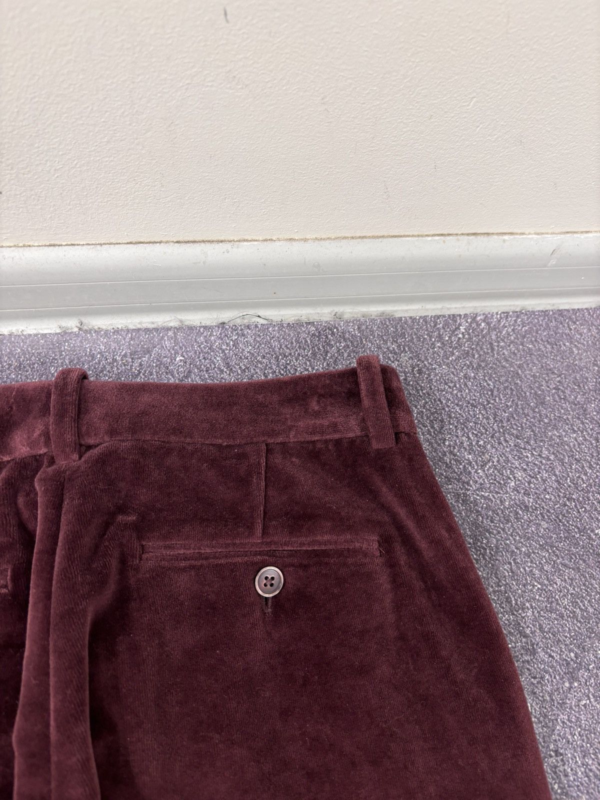 Circolo 1901 Circolo 1901 Women’s NWT Burgundy Velour Velvet Chino Pants Size 26" / US 2 / IT 38 - 18 Thumbnail