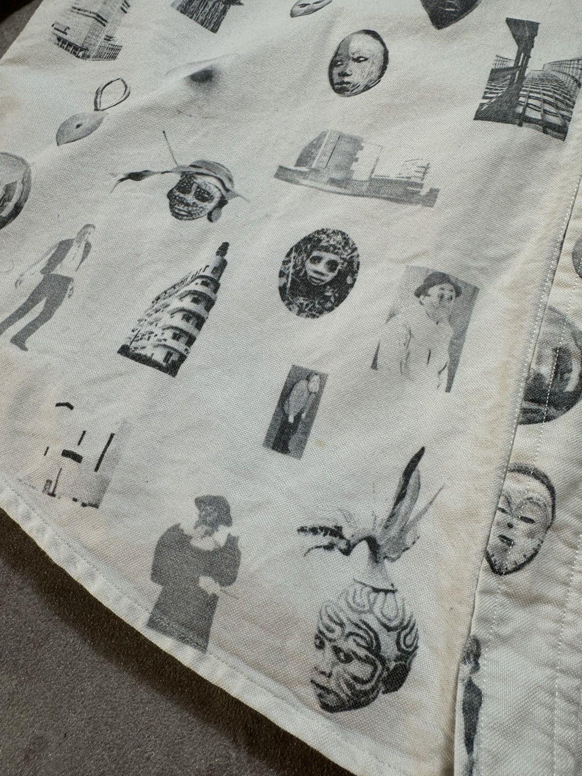 Soulland × Vintage Mens Vintage Shirt Soulland Monogram Print Size US L / EU 52-54 / 3 - 5 Thumbnail