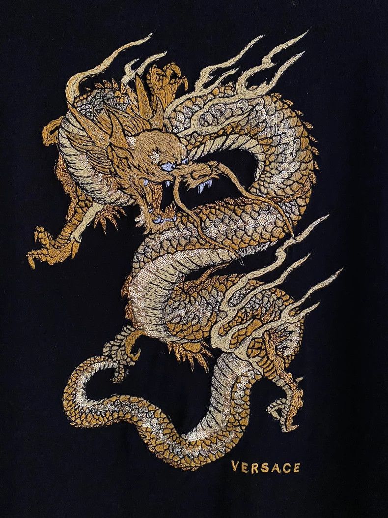 Versace Versace Dragon embroidered long-sleeved T-shirt Size US L / EU 52-54 / 3 - 2 Thumbnail