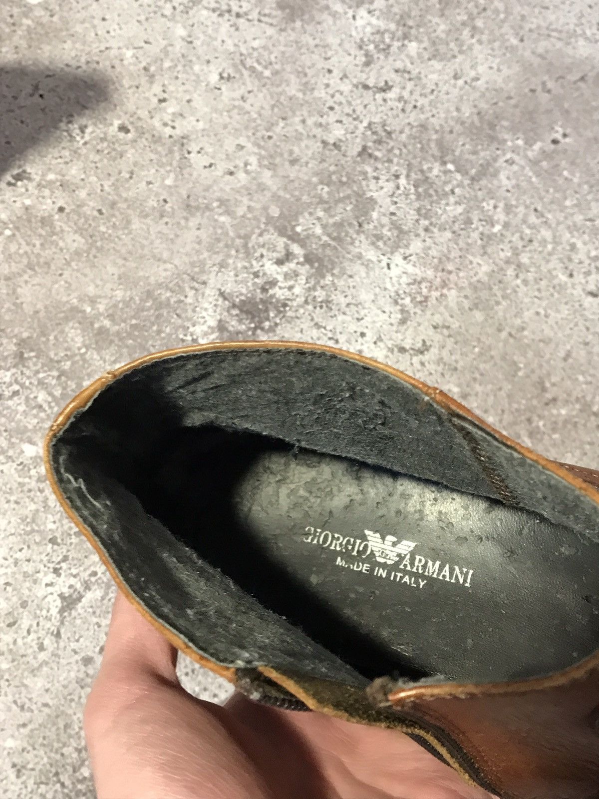 Giorgio Armani × Vintage Vintage Giorgio Armani Leather Boots – Classic Italian 9,5 Size US 9 / EU 42 - 10 Thumbnail