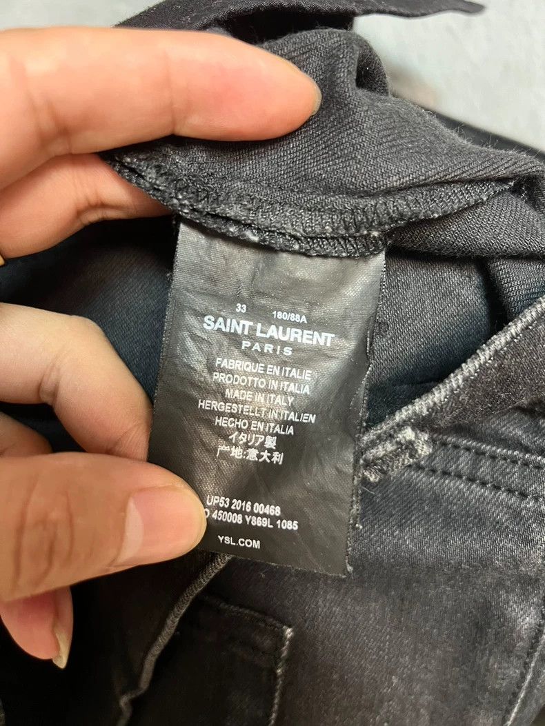 Saint Laurent Paris saint Laurent parisFall/Winter Black Wrecking Jeans 2503-N Size US 33 - 4 Thumbnail