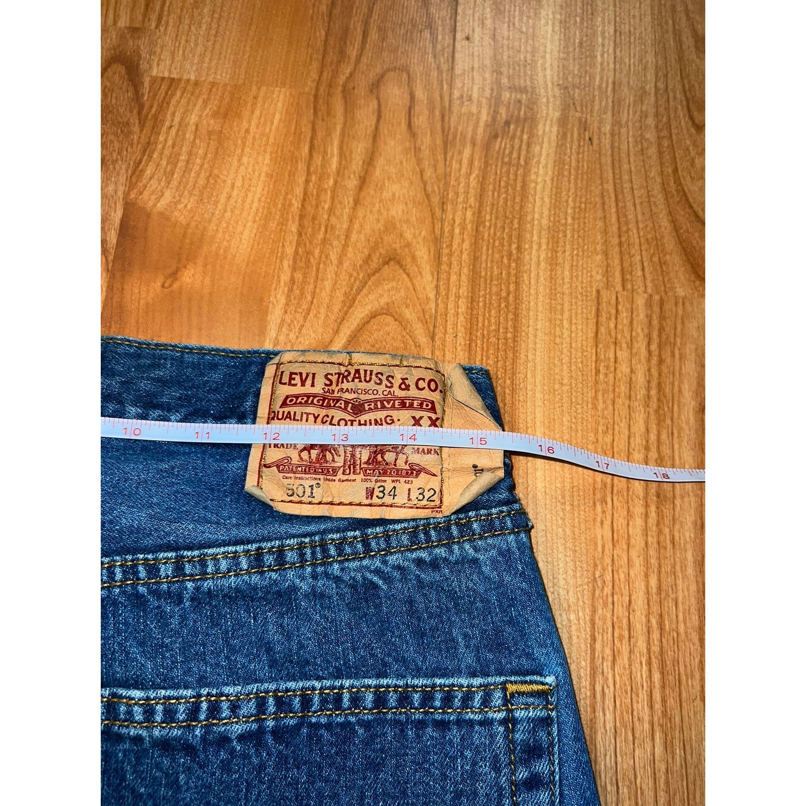 Levi's Y2K Levi Levi's 501 Blue Denim Jeans Riveted Pants 34x32 Size US 34 / EU 50 - 10 Thumbnail