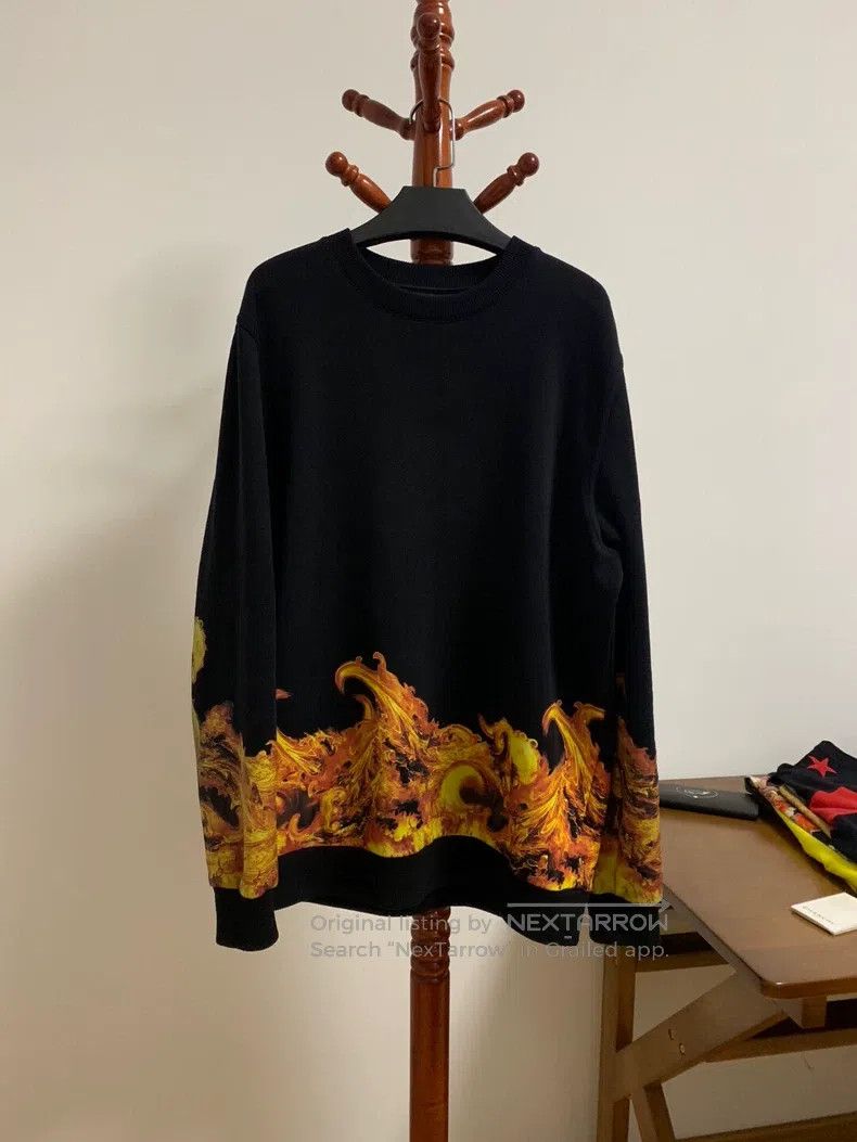 Givenchy Givenchy Flame Hem Hoodie Size US S / EU 44-46 / 1 - 1 Thumbnail