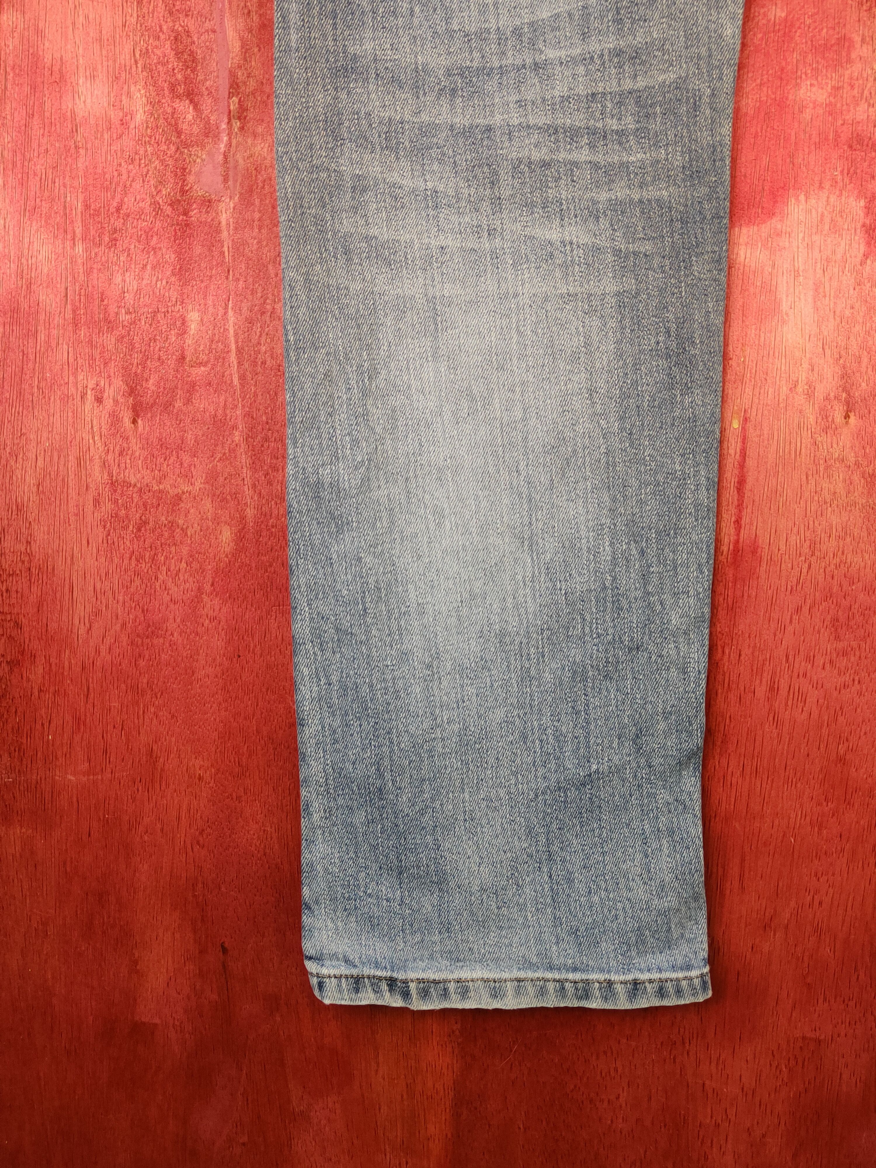 R.Newbold R.Newbold Blue Faded Distressed Ripped Jeans #S1670 Size 30" / US 8 / IT 44 - 10 Thumbnail