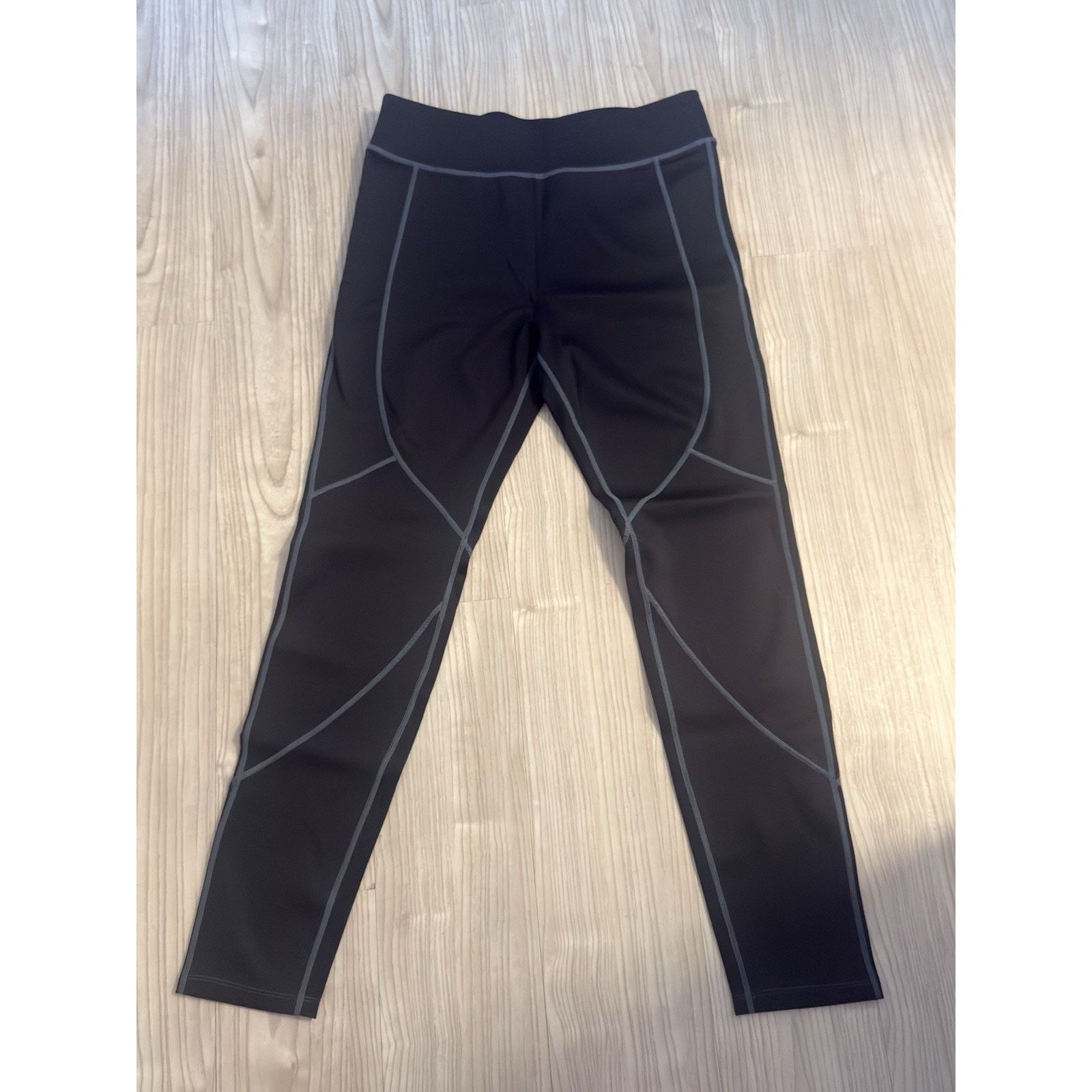 Zara ZARA Black Ankle Leggings Elastic Waist Women's Size XL Size 38" / US 16 / IT 52 - 8 Thumbnail