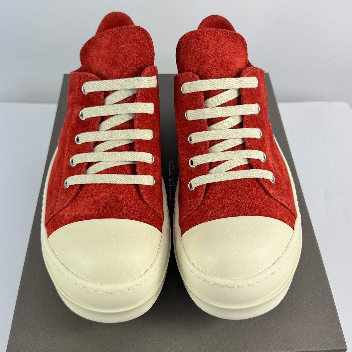 Rick Owens Extreme Low Suede Sneakers Size US 12 / EU 45 - 2 Thumbnail
