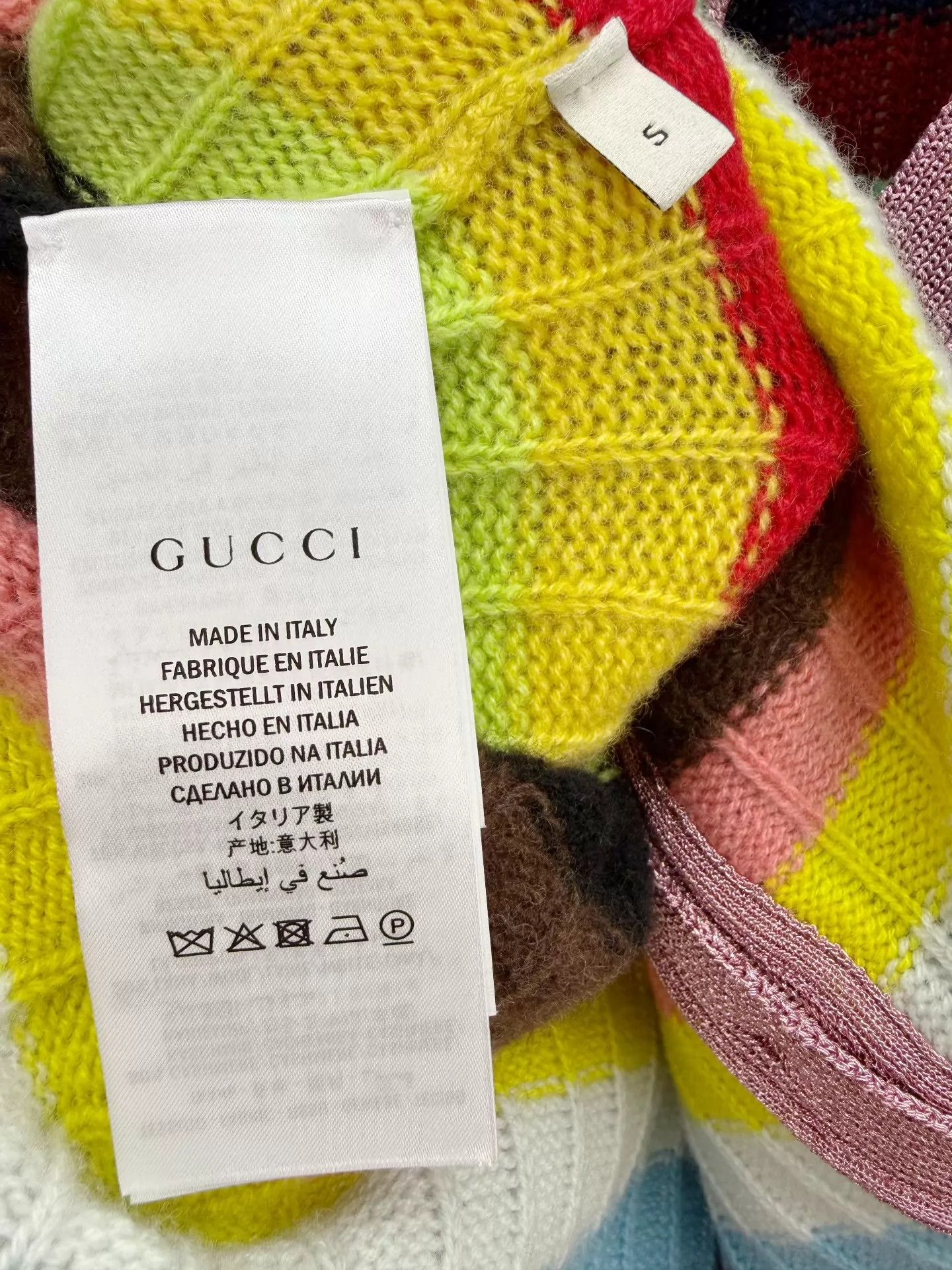 Gucci Gucci Rainbow Stripe Knit Cardigan S (New) Size S / US 4 / IT 40 - 6 Thumbnail