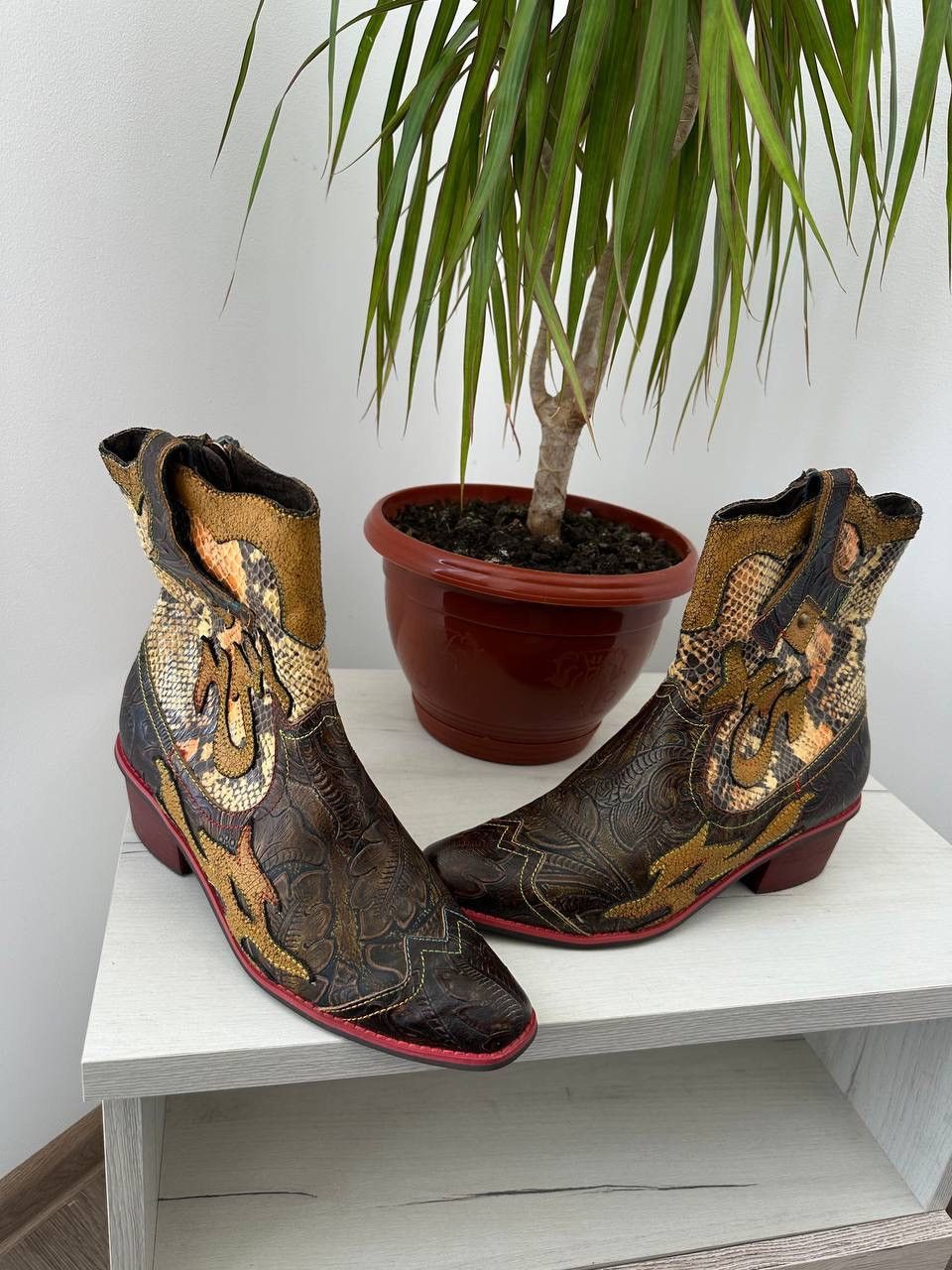 Japanese Brand × Vintage Vintage Japanese Laura Vita Cowboy Boots Size US 9 / IT 39 - 6 Thumbnail