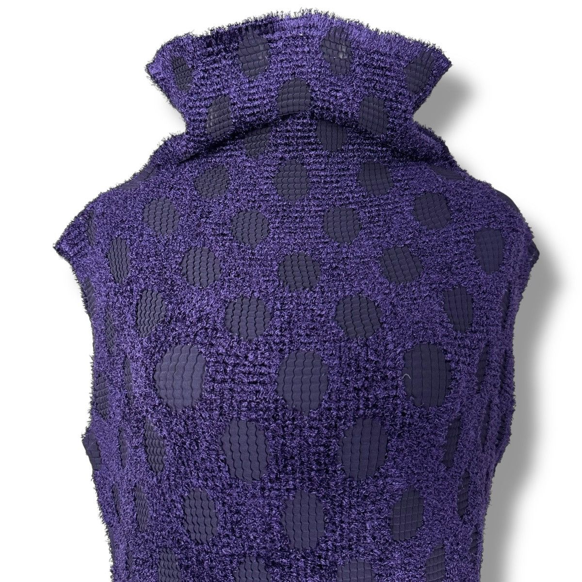 Issey Miyake 80’s SAMPLE IsseyMiyake Pleated Mesh Mini Dress Size ONE SIZE - 7 Thumbnail