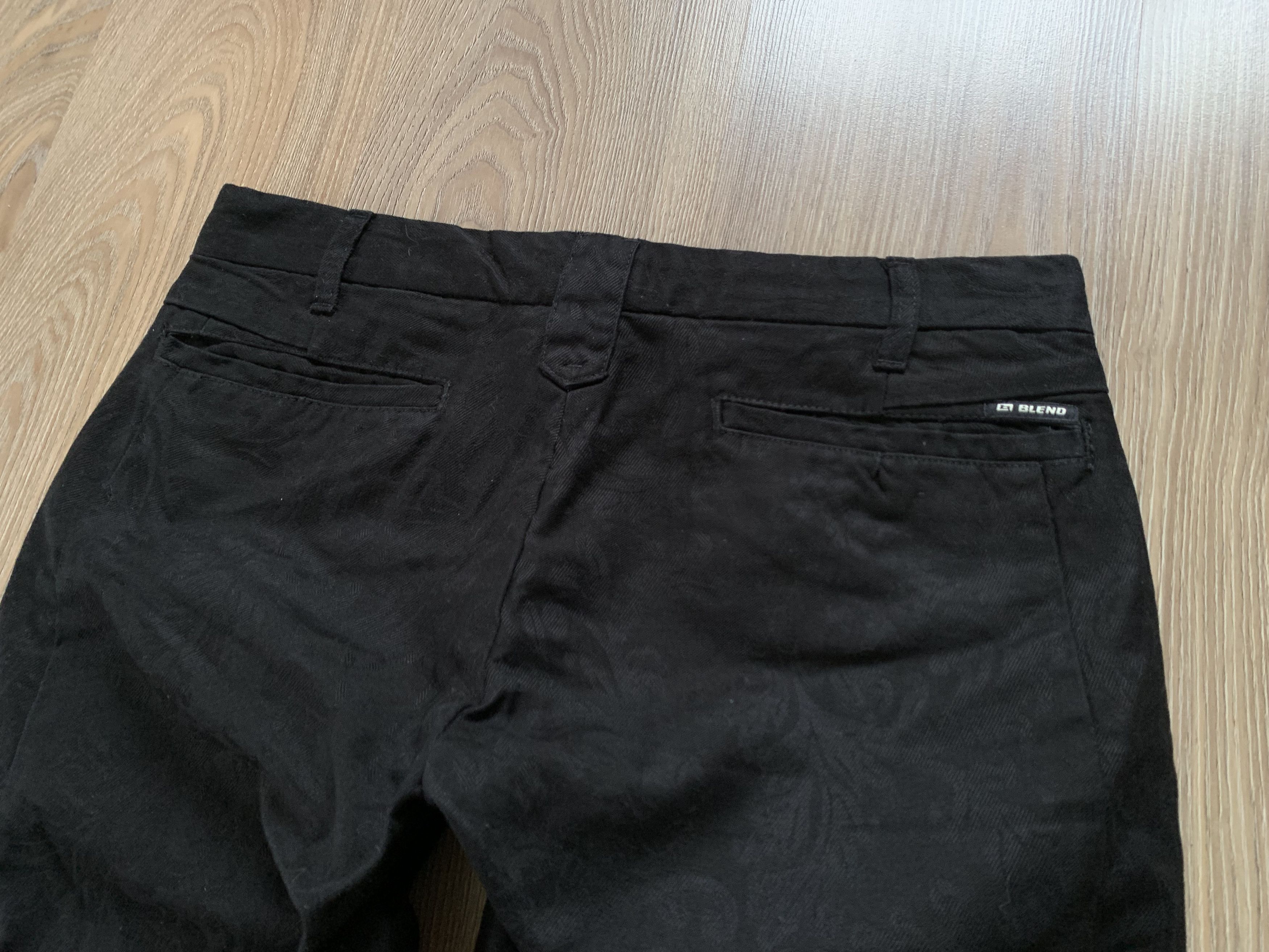 Other Blend Black Pattern Cotton Pants Size US 32 / EU 48 - 6 Thumbnail