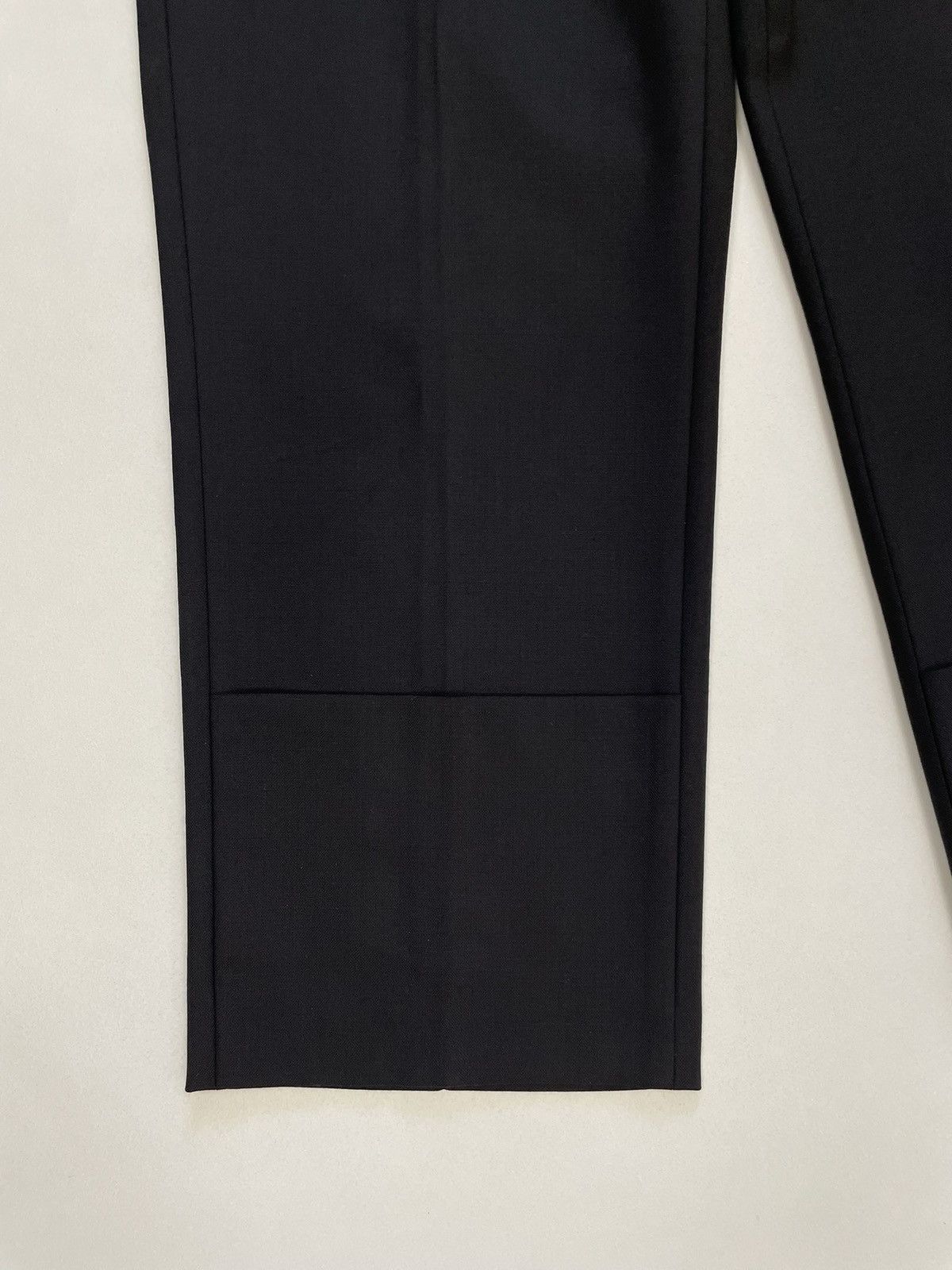 Raf Simons S/S 19 Black Wool Pants With ‘Double Hem’ Size US 36 / EU 52 - 8 Thumbnail