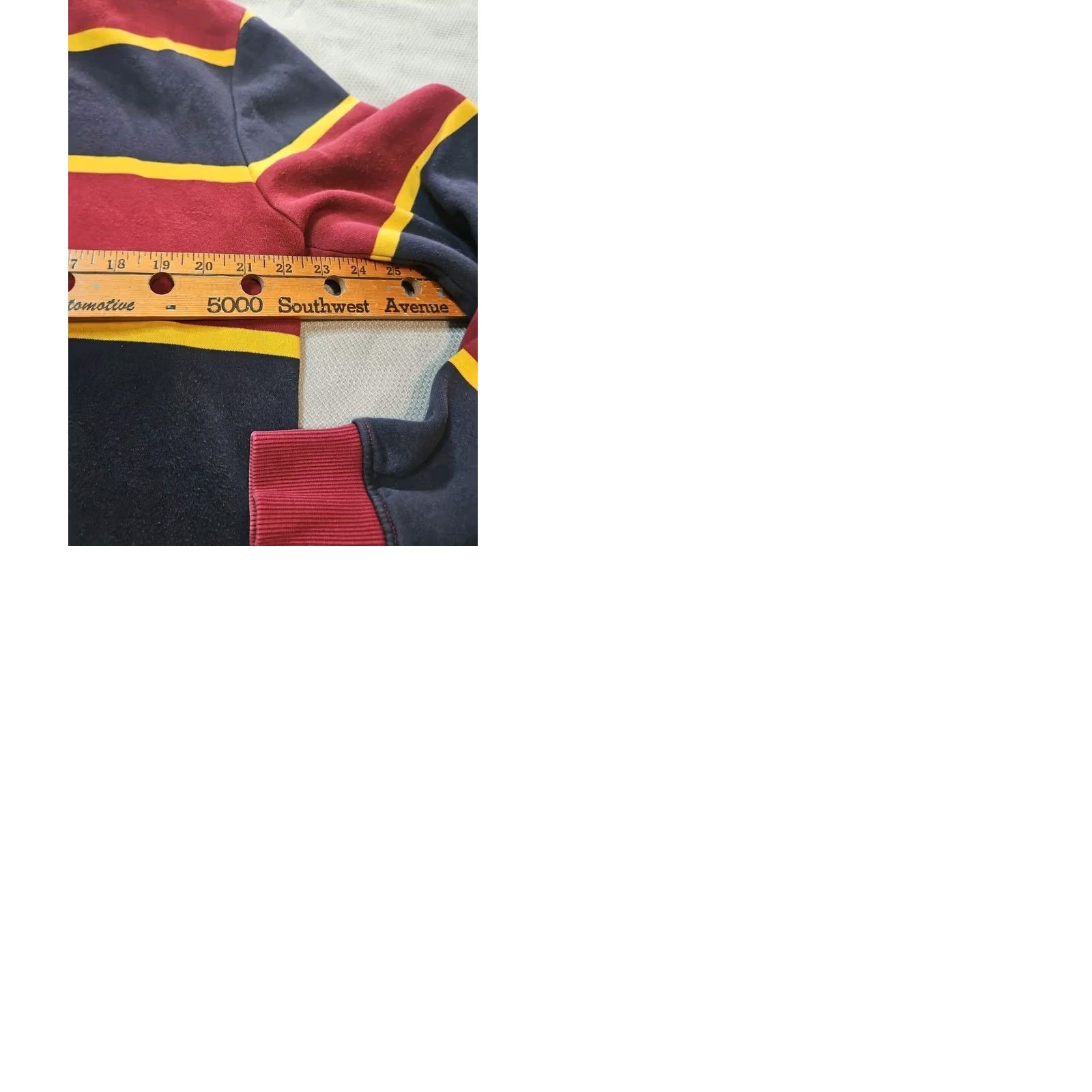 Tommy Hilfiger Tommy Hilfiger Hoodie Mens Large Red Striped Embroidered Logo Preppy Top Size US L / EU 52-54 / 3 - 9 Thumbnail