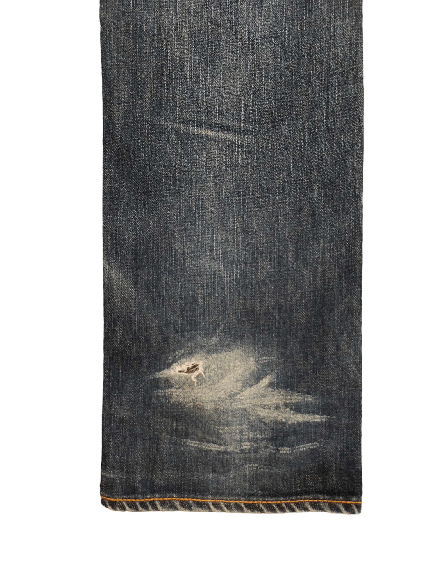 Kapital Vintage 90s 45rpm Clawmark Distress Faded Long Denim Jeans Size US 28 / EU 44 - 15 Thumbnail