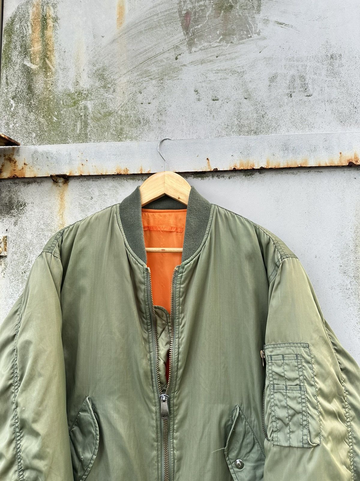 Vintage 🪖Vintage MA-1 Man Intermediate Phantom Bomber Jacket Size US L / EU 52-54 / 3 - 4 Thumbnail