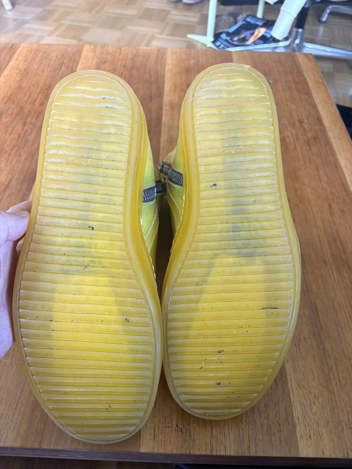 Rick Owens Rick Owens Geobaskets - Yellow Size US 11 / EU 44 - 6 Thumbnail