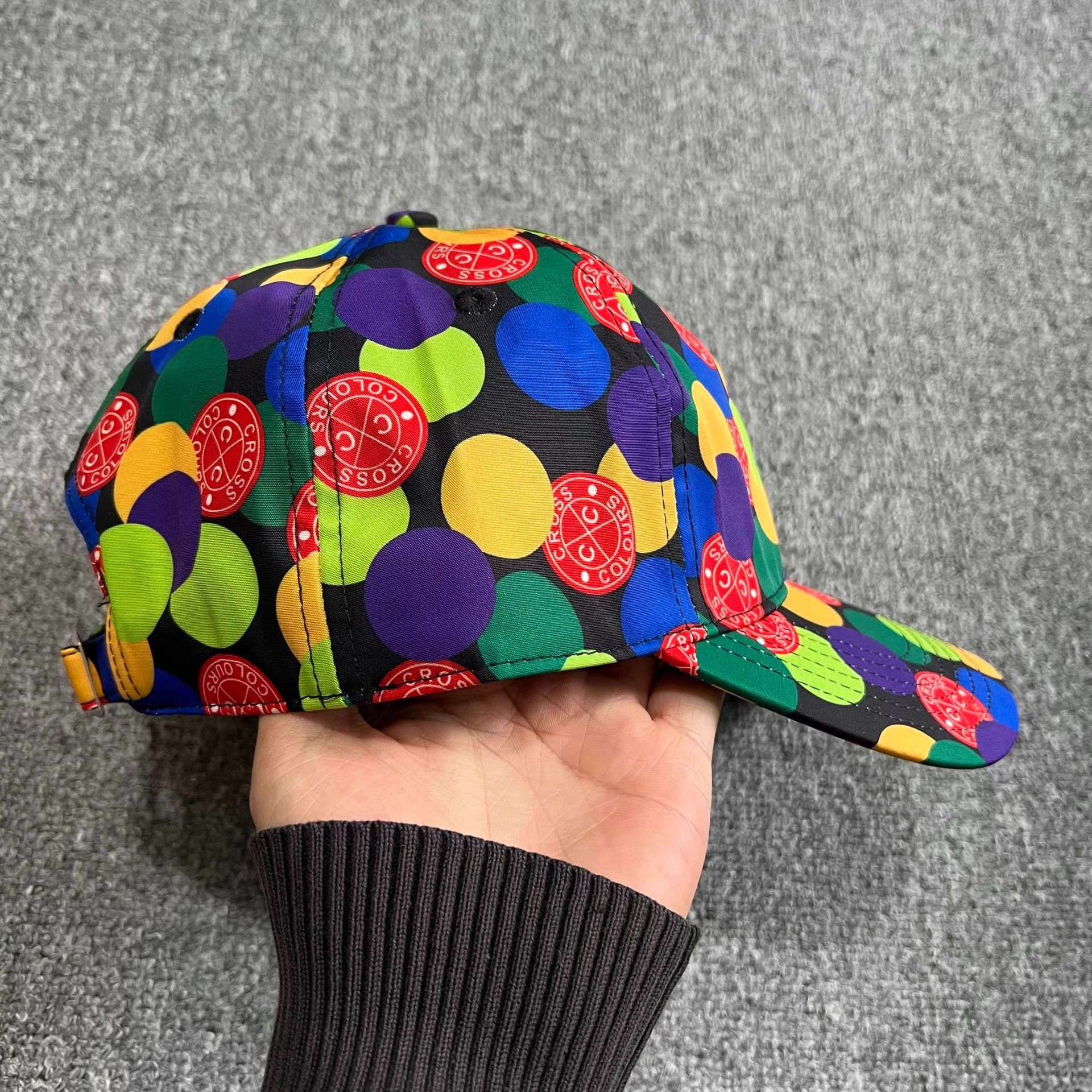 Cross Colours Cross Colours Polka Dot Curved Brim Baseball Cap Q7 Size ONE SIZE - 7 Thumbnail