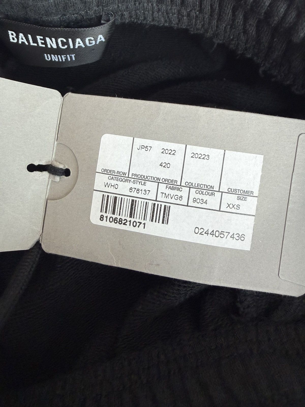 Balenciaga Balenciaga Logo Embroidered Black Size US 34 / EU 50 - 4 Thumbnail