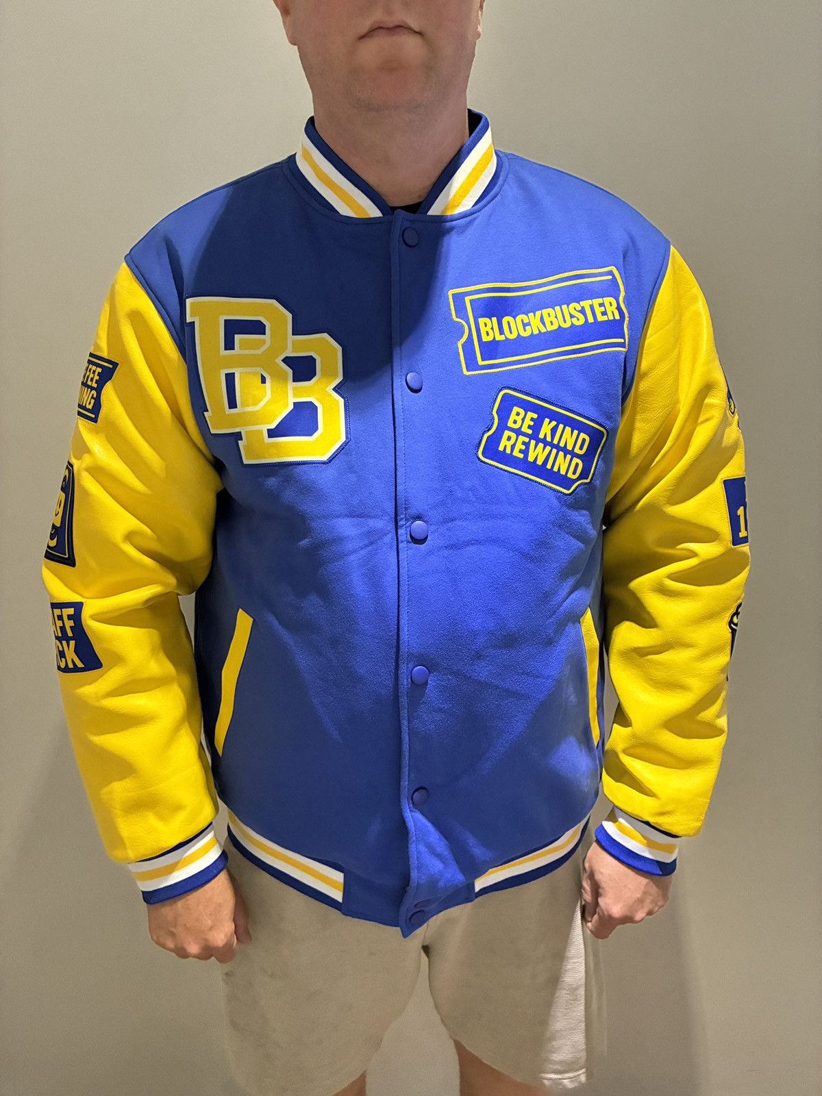 Other Retro Video Store Varsity Jacket – Leather Sleeves – Men’s L Size US L / EU 52-54 / 3 - 12 Thumbnail