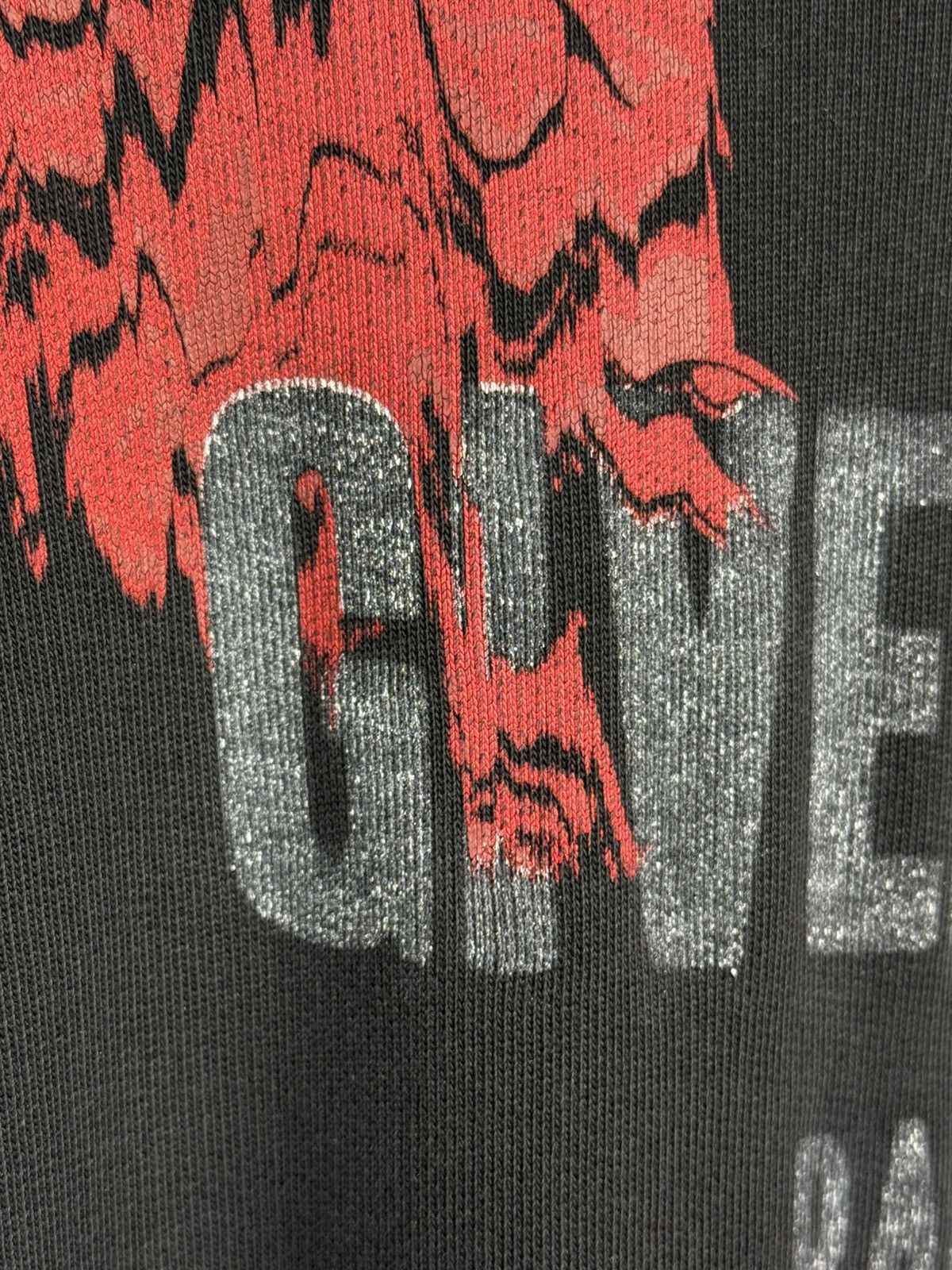 Givenchy Givenchy Inscription Logo And Roses Sweatshirt Black XL Size US XL / EU 56 / 4 - 4 Thumbnail