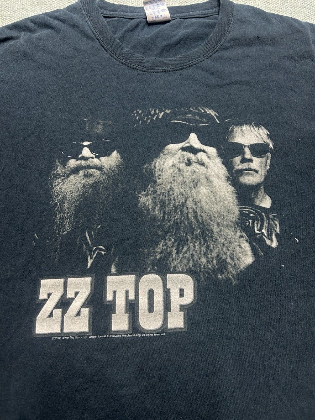Vintage ZZ Top t shirt 2013 tour faded black distressed band 3XL Size US XXL / EU 58 / 5 - 2 Thumbnail