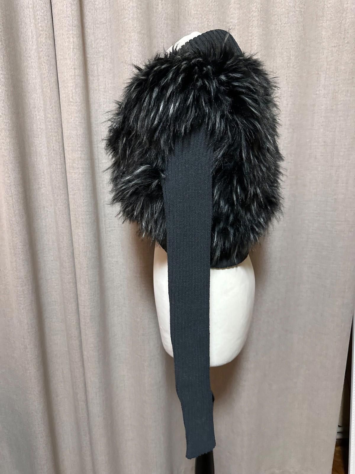 Jaded London Jaded London Women's Black Knit Faux Fur Shrug Sz S Size S / US 4 / IT 40 - 7 Thumbnail