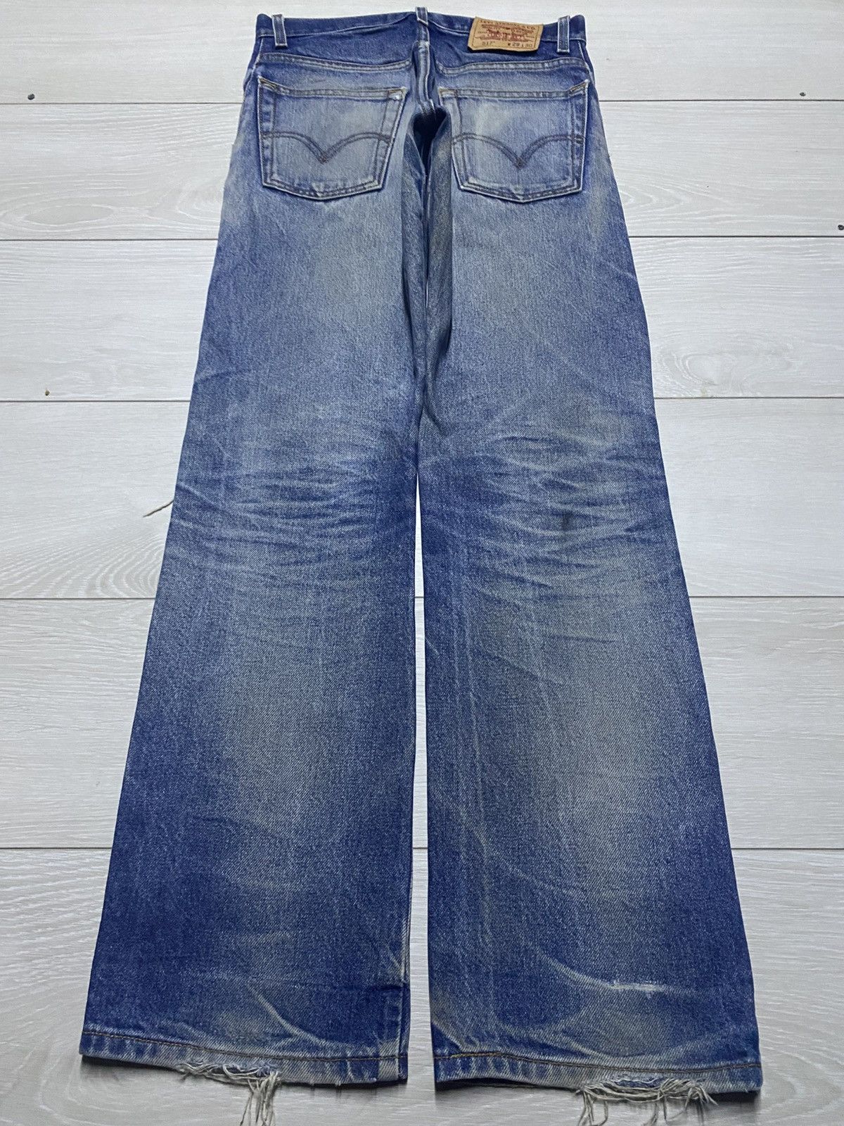 Levi's Vintage Levis 517 Mud Wash Distressed Bootcut Jeans Size US 29 - 2 Thumbnail
