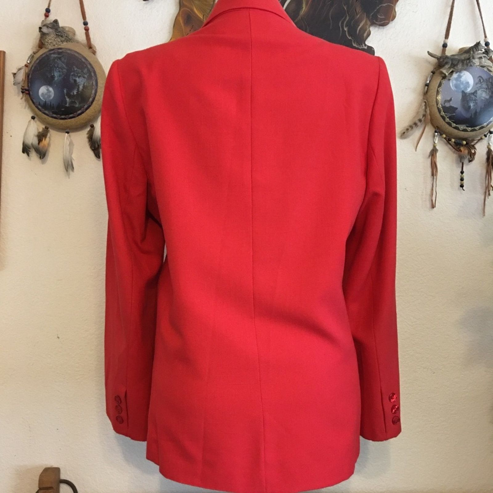 Vintage Vintage 70s Sabrina B. coral pink lined blazer Size XL / US 12-14 / IT 48-50 - 4 Thumbnail