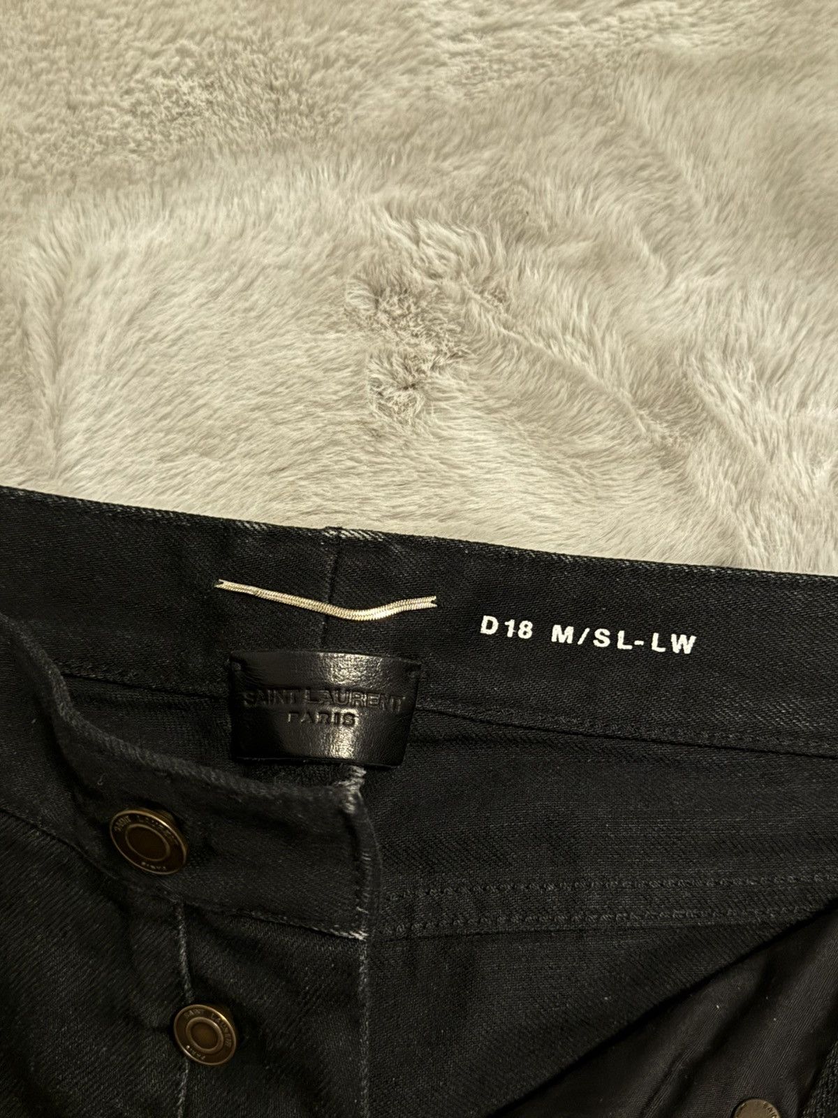 Saint Laurent Paris Saint Laurent D18 Black Denim Jeans Size US 32 / EU 48 - 1 Thumbnail