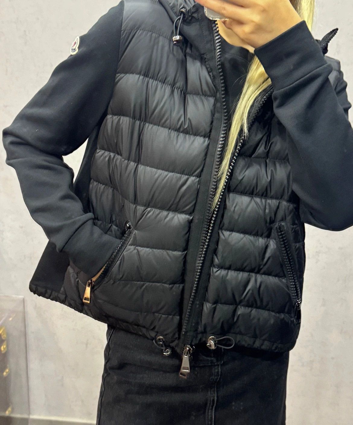 Moncler black padded zipped Moncler jacket size xs Size US XS / EU 42 / 0 - 9 Thumbnail