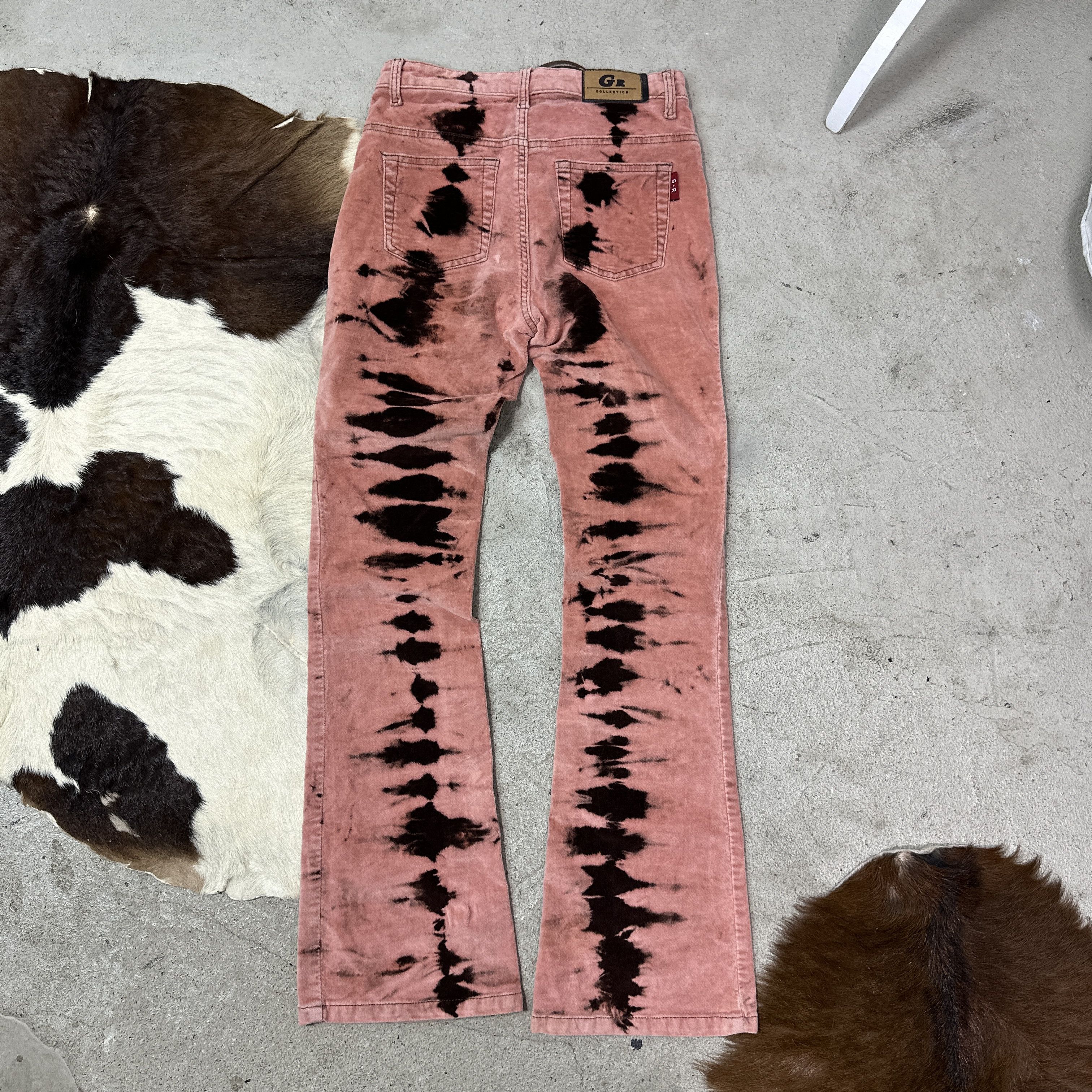 Vintage Vintage Western Velvet Printed Flared Pants 00s Size 24" / US 00 / IT 34 - 5 Thumbnail