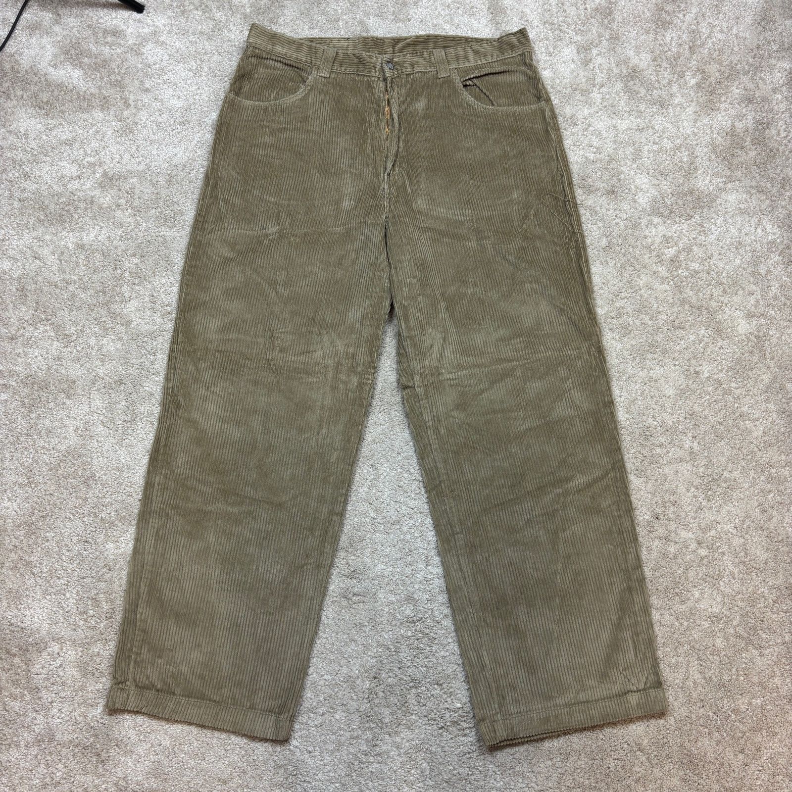 Vintage NWT Deadstock Vintage Hi Cutline Corduroy Baggy Pants 40x32 Size US 40 / EU 56 - 3 Thumbnail