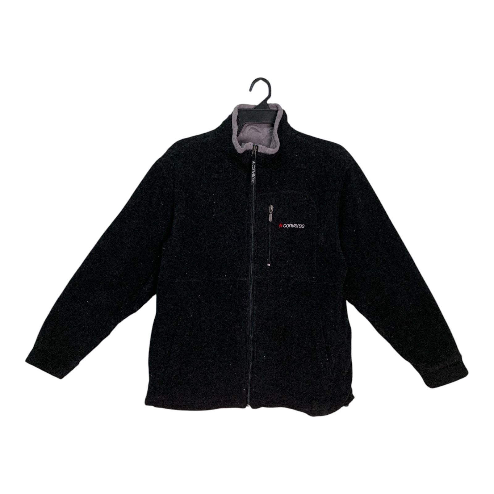 Converse × Vintage Rare Design Vintage Converse Fleece Jackets Size US M / EU 48-50 / 2 - 1 Thumbnail